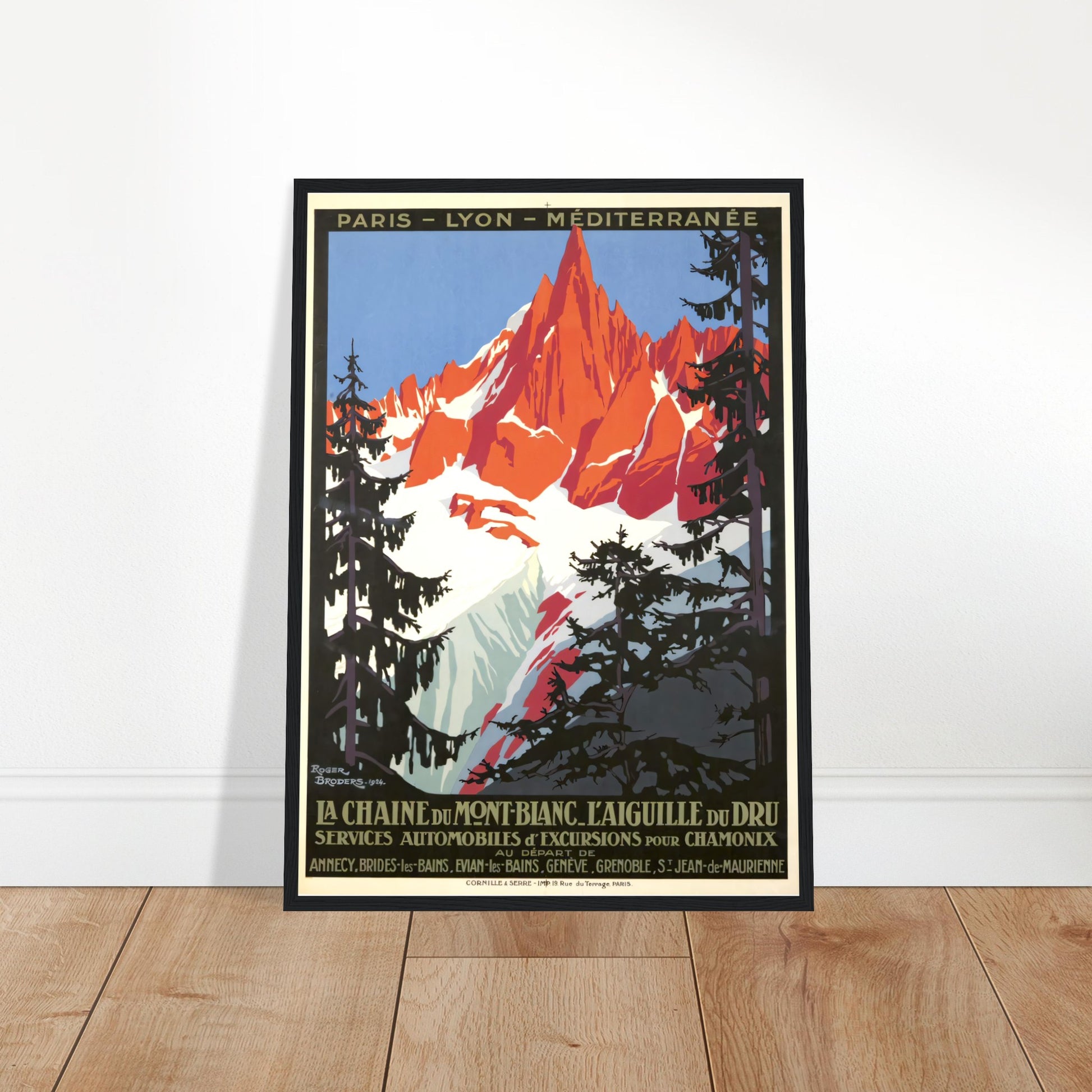 Mont Blanc Vintage Poster Reprint on Premium Matte Paper - Posterify