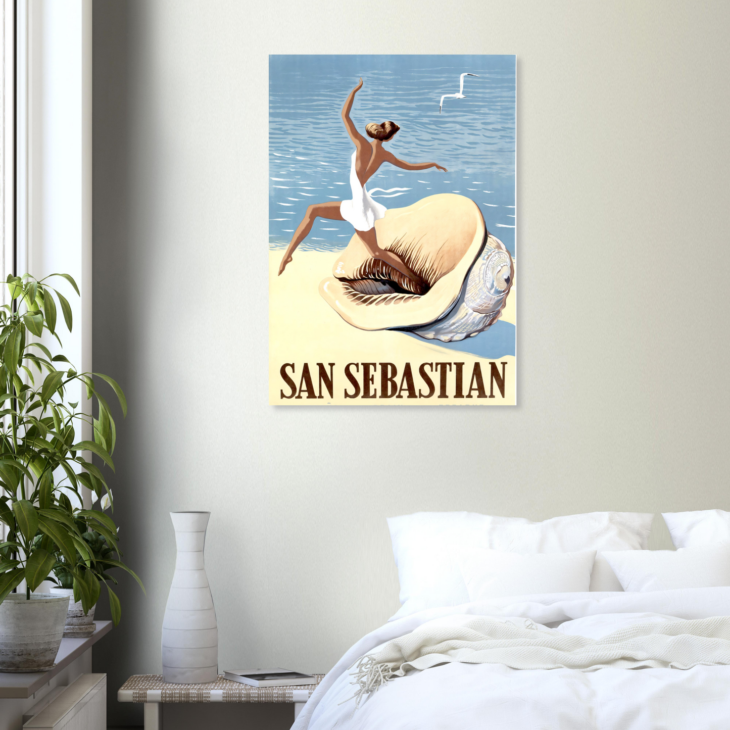 Vintage Poster San Sebastian on Premium Matte Paper - Posterify