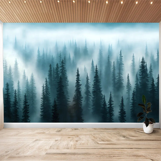 Pine Forest Wallpaper Sticker - Image #1