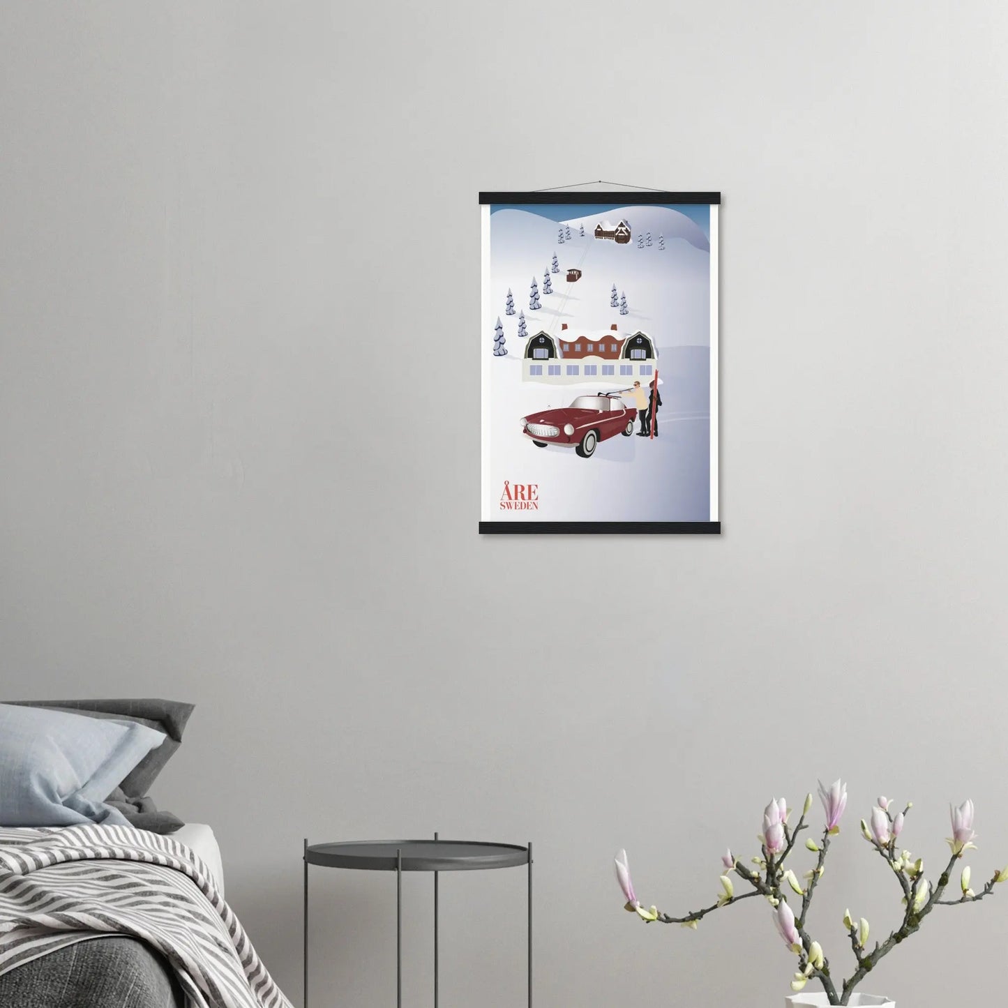 Åre, Sweden, Volvo P1800 by Posterify design, Premium Matte Paper Poster - Posterify