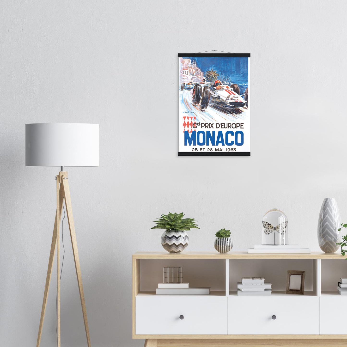 Monaco Grand Prix Vintage Poster Reprint on Premium Matte Paper