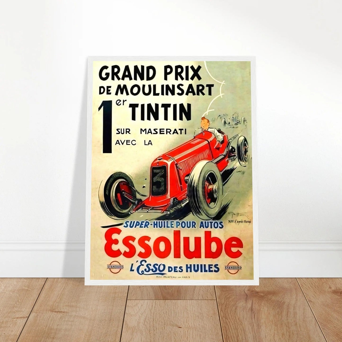 Tintin Vintage Poster Reprint on Premium matte Paper - Posterify