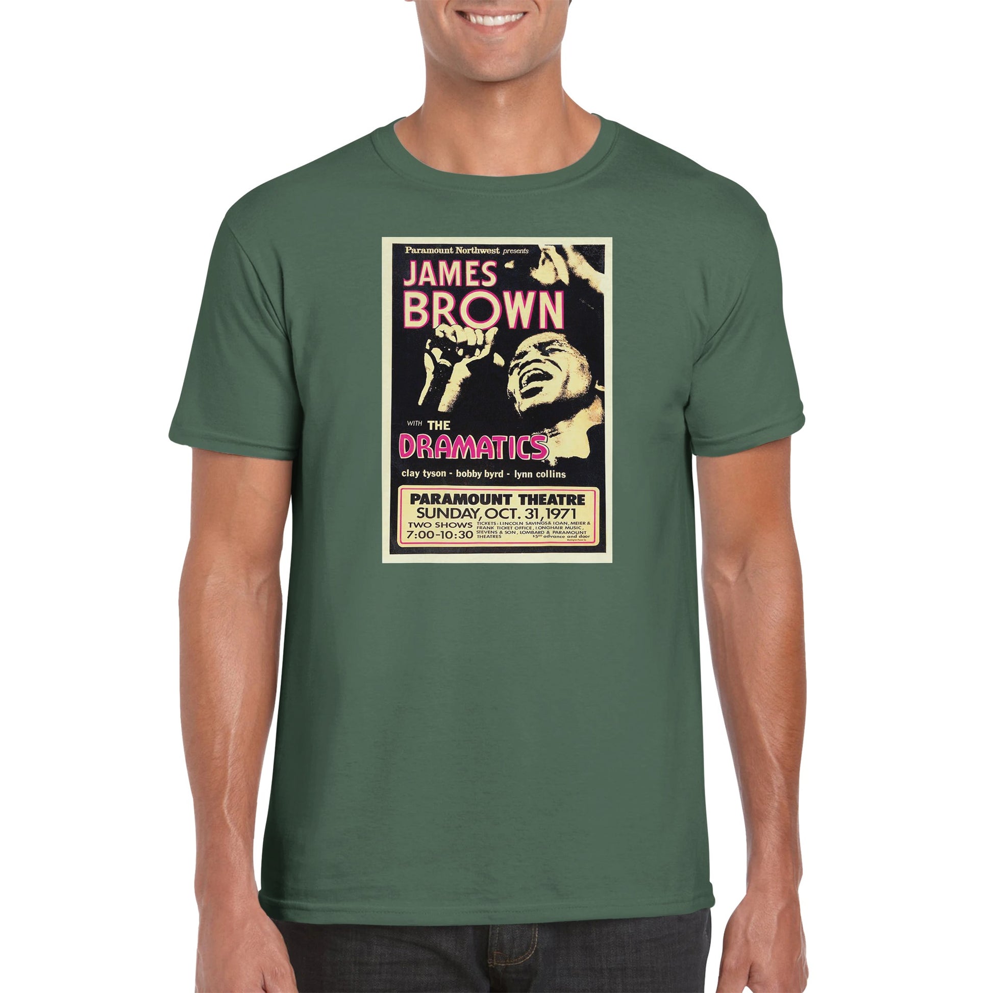 James Brown Classic Unisex Crewneck T-shirt - Posterify