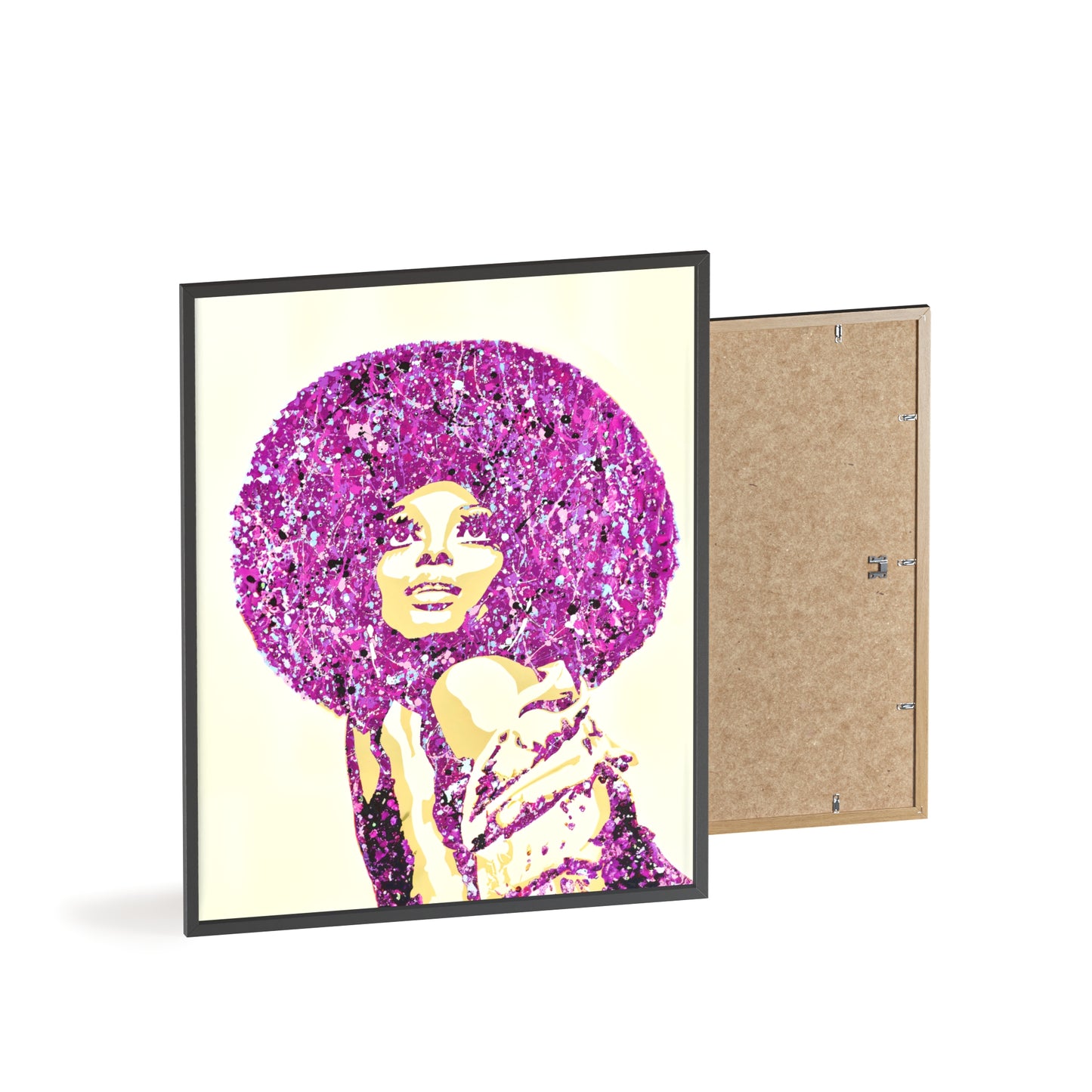 Diana Ross Poster with Wooden Frame