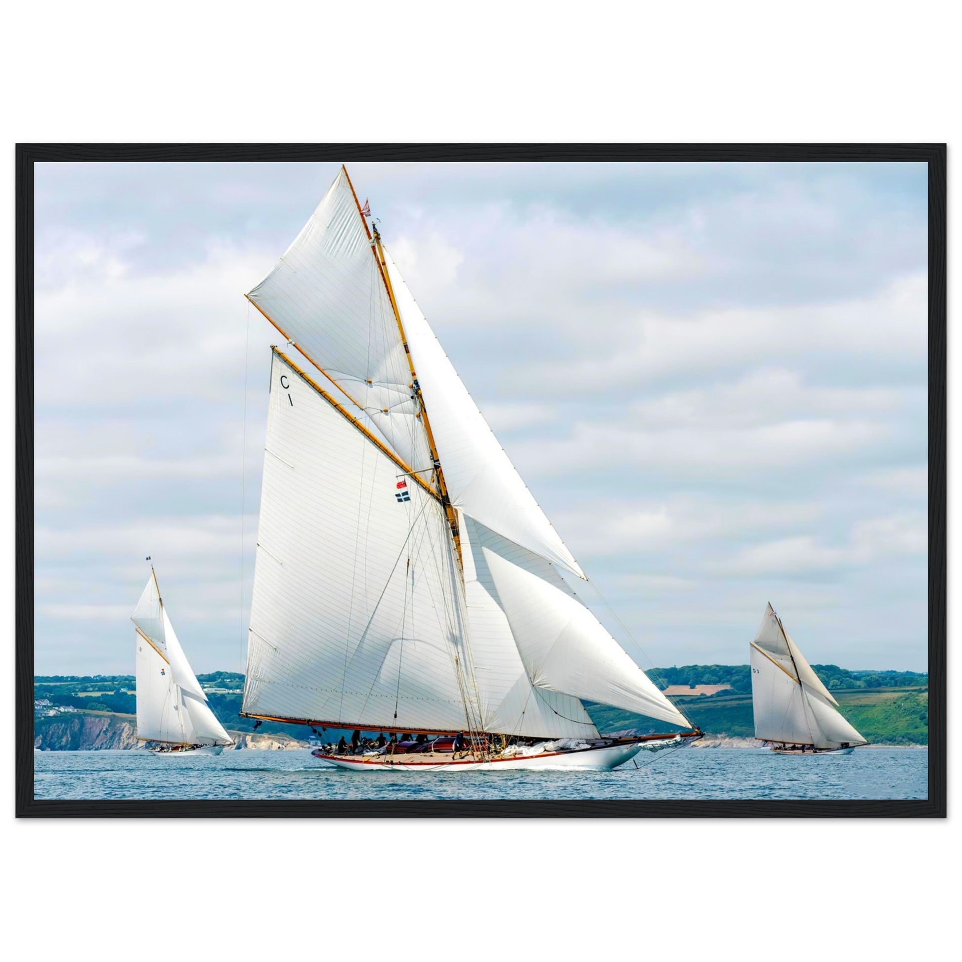 Classic Sail race by Posterify Design - Premium Matte Paper Wooden Framed Poster - Posterify