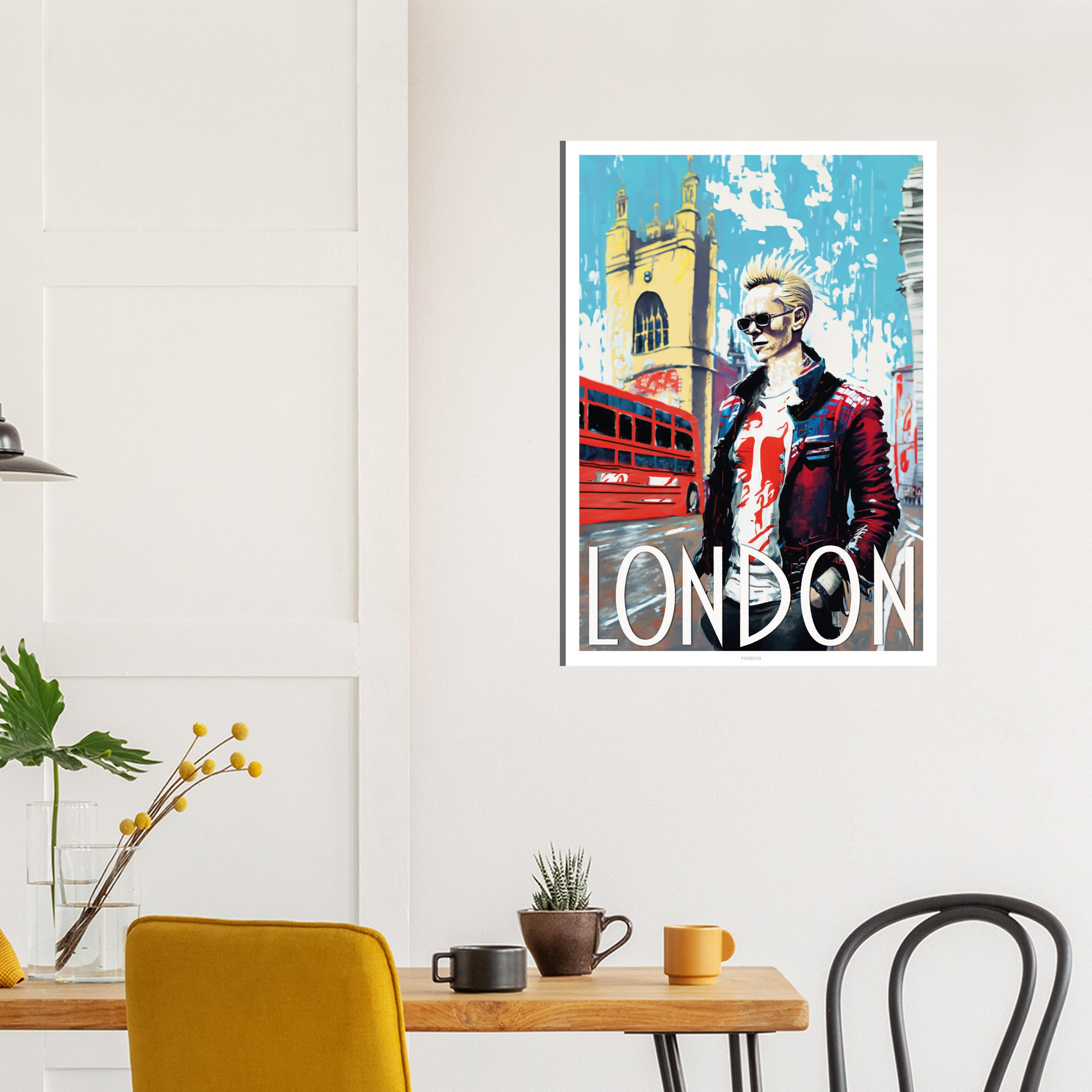 London Punk Poster by Posterify Design on Premium Matte Paper - Posterify