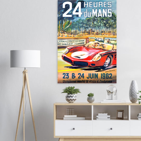 Le Mans Vintage Poster Reprint on Premium Matte Paper