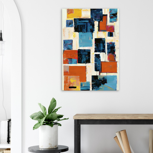 Canvas print of abstract palette knife painting by Posterify Design