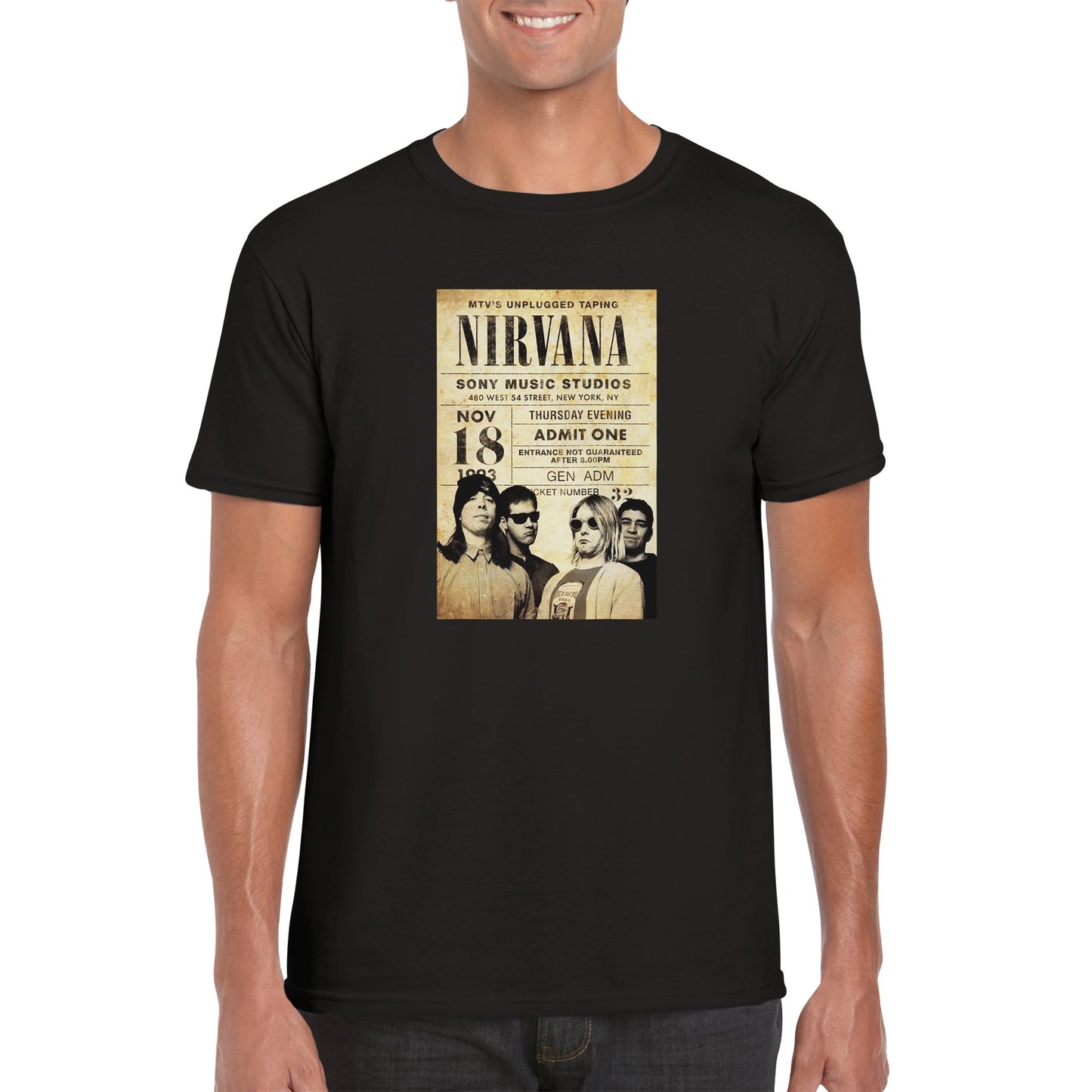 Nirvana Classic Unisex Crewneck T-shirt - Posterify
