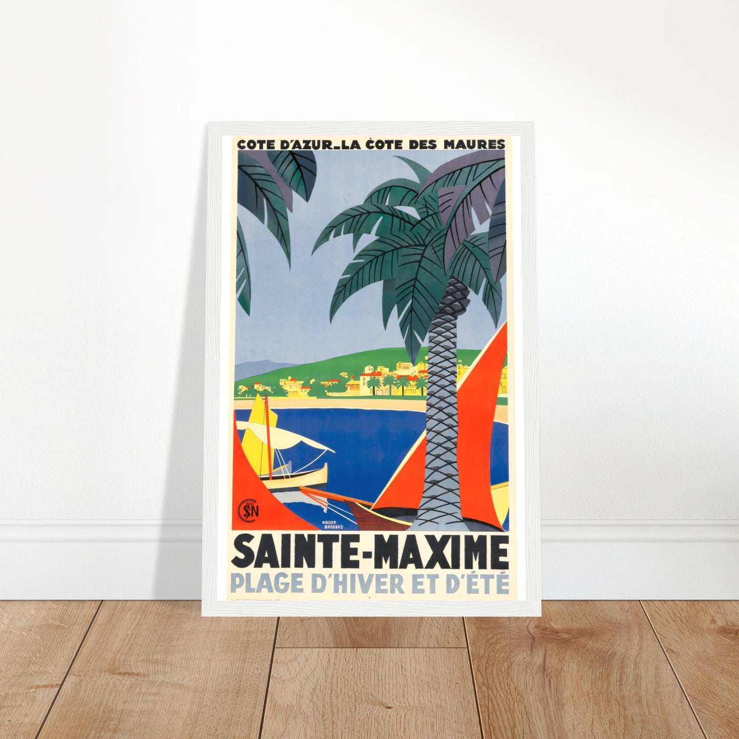 Sainte Maxime, Vintage Poster Reprint On Premium Matte Paper - Posterify