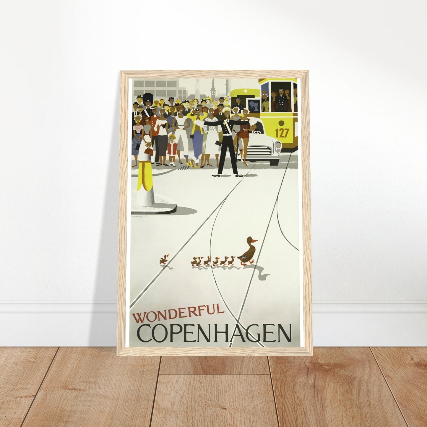 Copenhagen Vintage Poster Reprint on Premium Matte Paper - Posterify
