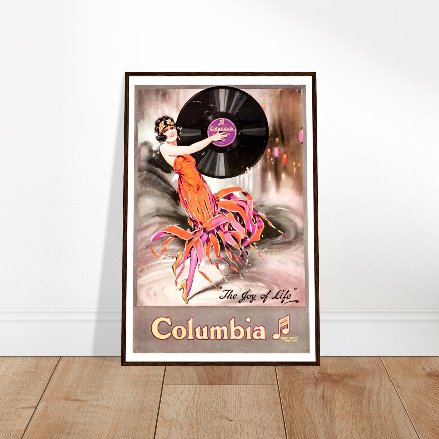 Columbia Vintage Poster Reprint on Premium Matte Paper - Posterify