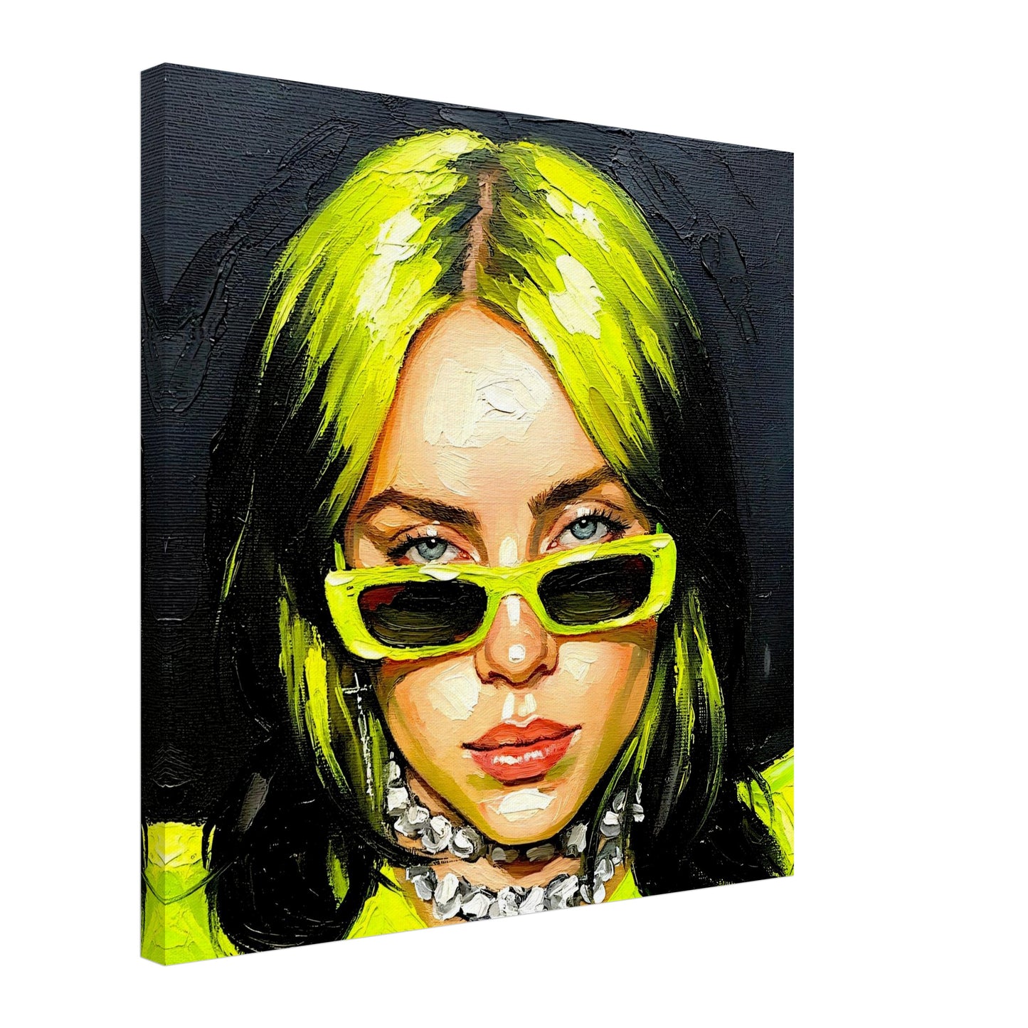 Billie Eilish, Oil Painting Print, Poster, Canvas