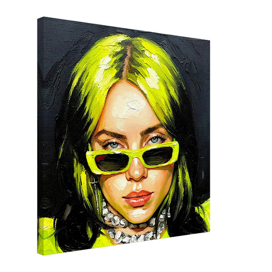 Billie Eilish, Oil Painting Print, Poster, Canvas