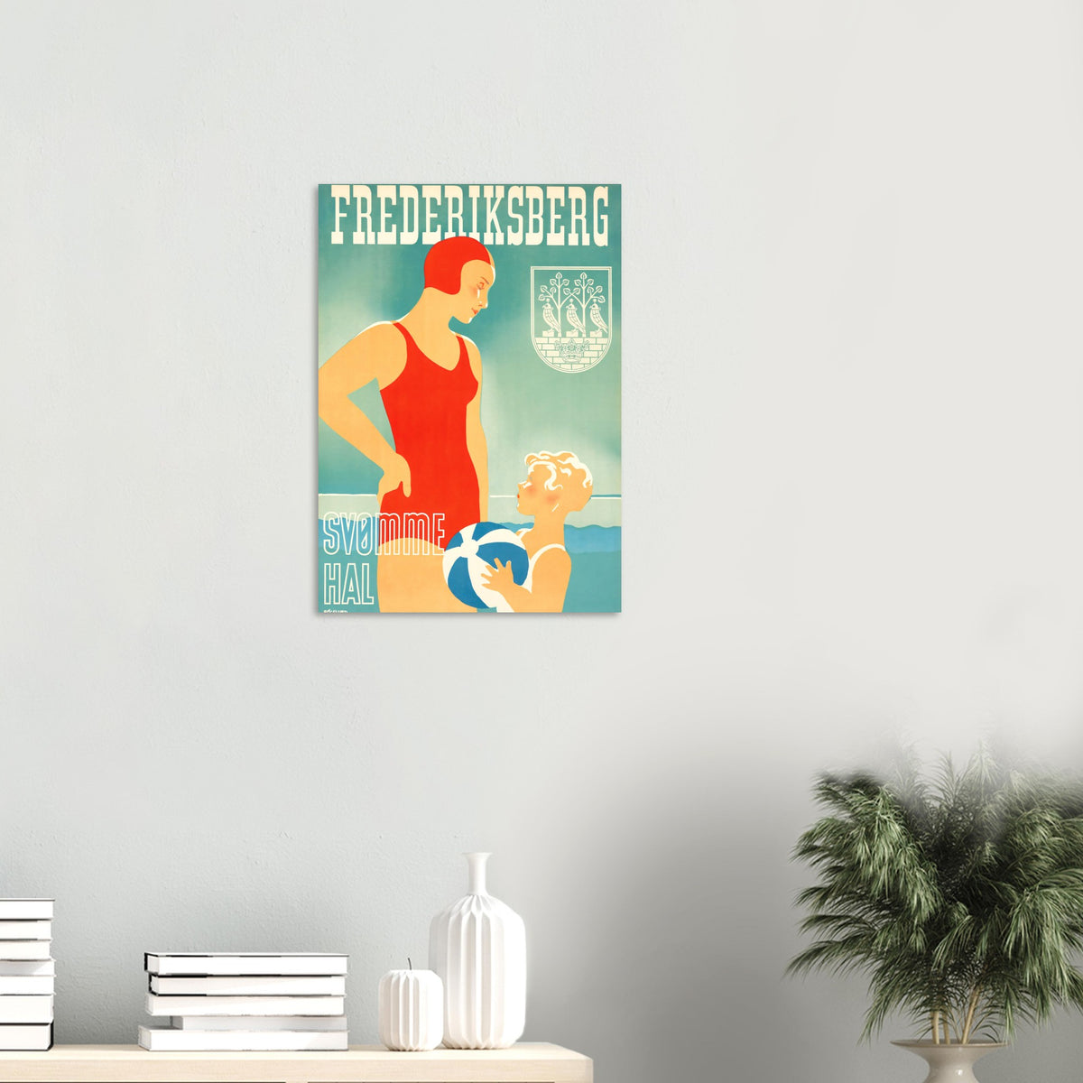 Frederiksberg Vintage Poster Reprint on Premium matte paper - Posterify