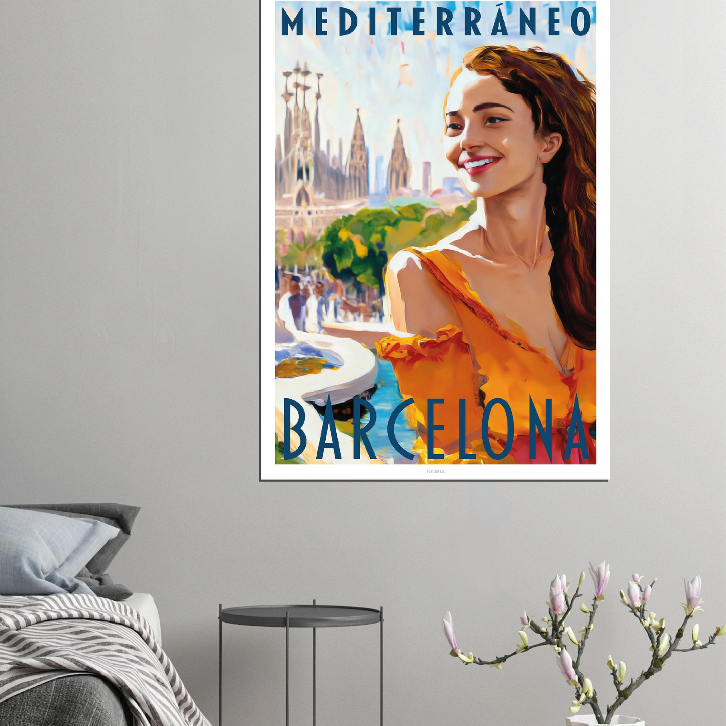 Barcelona Poster by Posterify design on Premium Matte Paper - Posterify