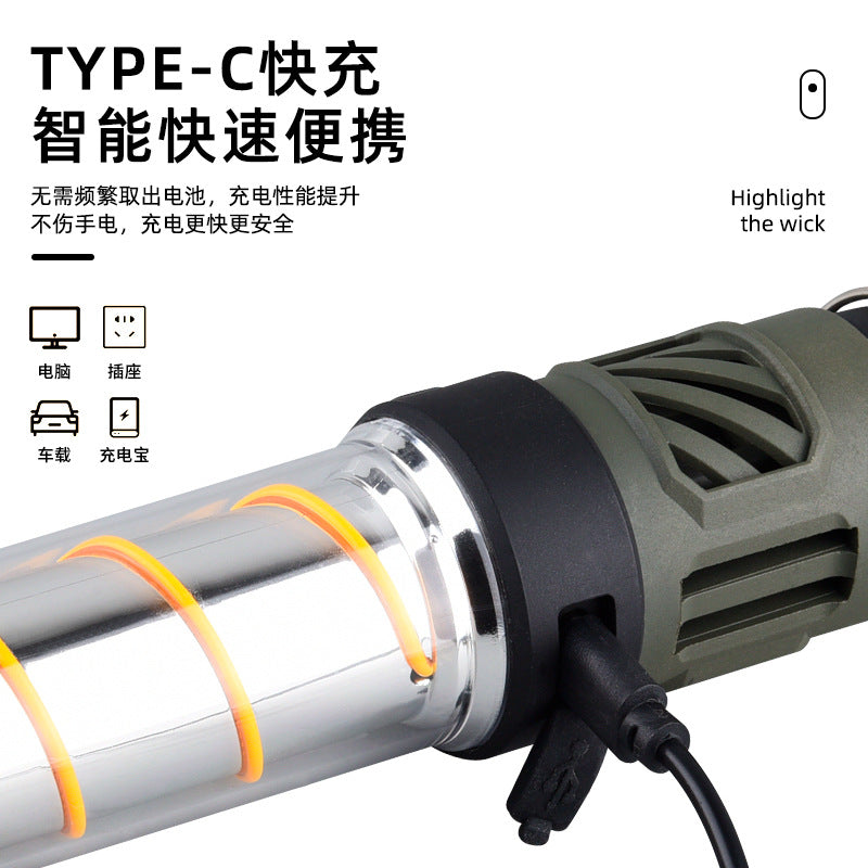 Summer Tips! LED mosquito repellent camping light Multi-functional flashlight tripod camp tent mosquito killing camping light