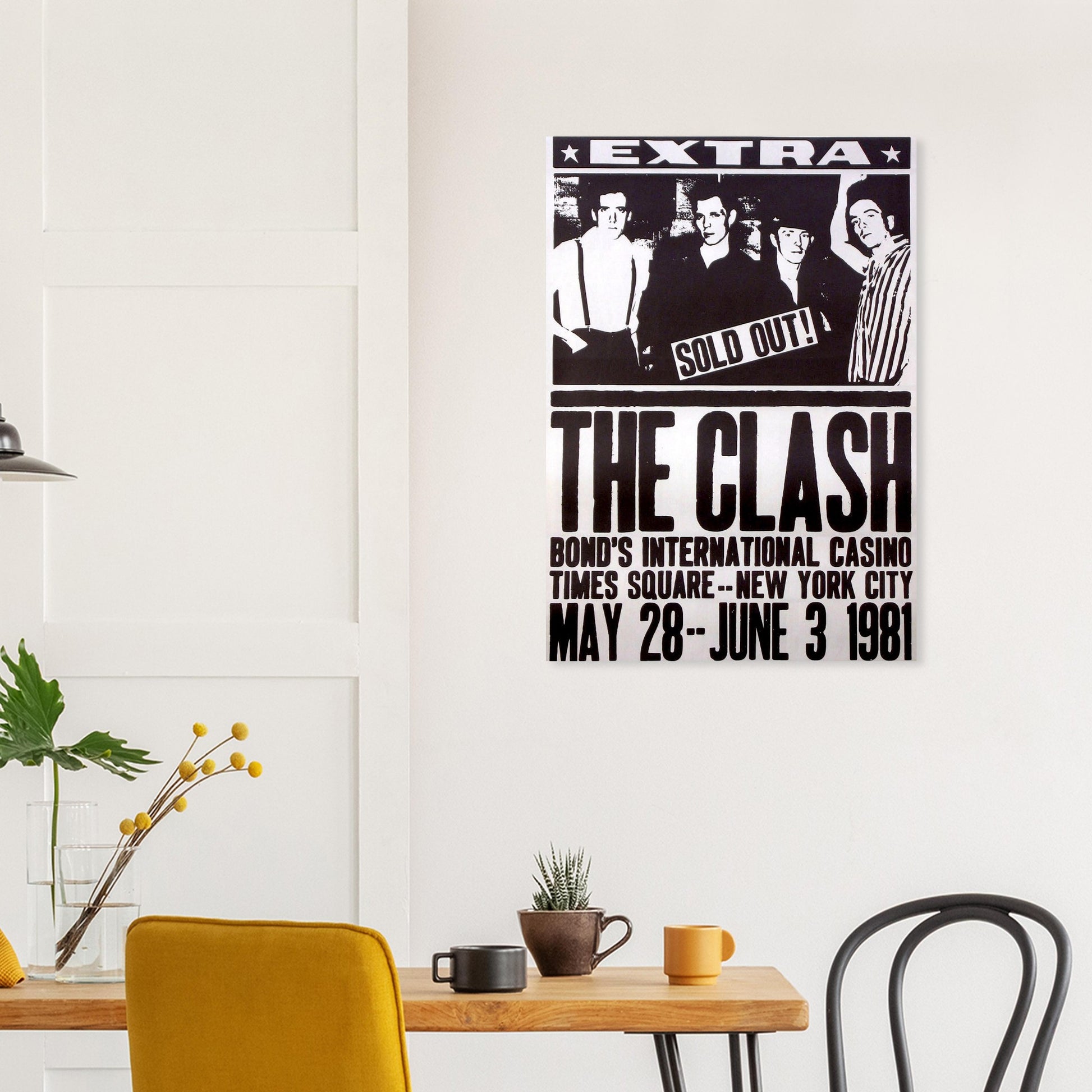 The Clash Vintage Poster Reprint on Premium Matte Paper - Posterify