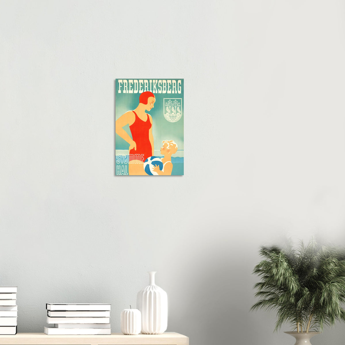 Frederiksberg Vintage Poster Reprint on Premium matte paper - Posterify