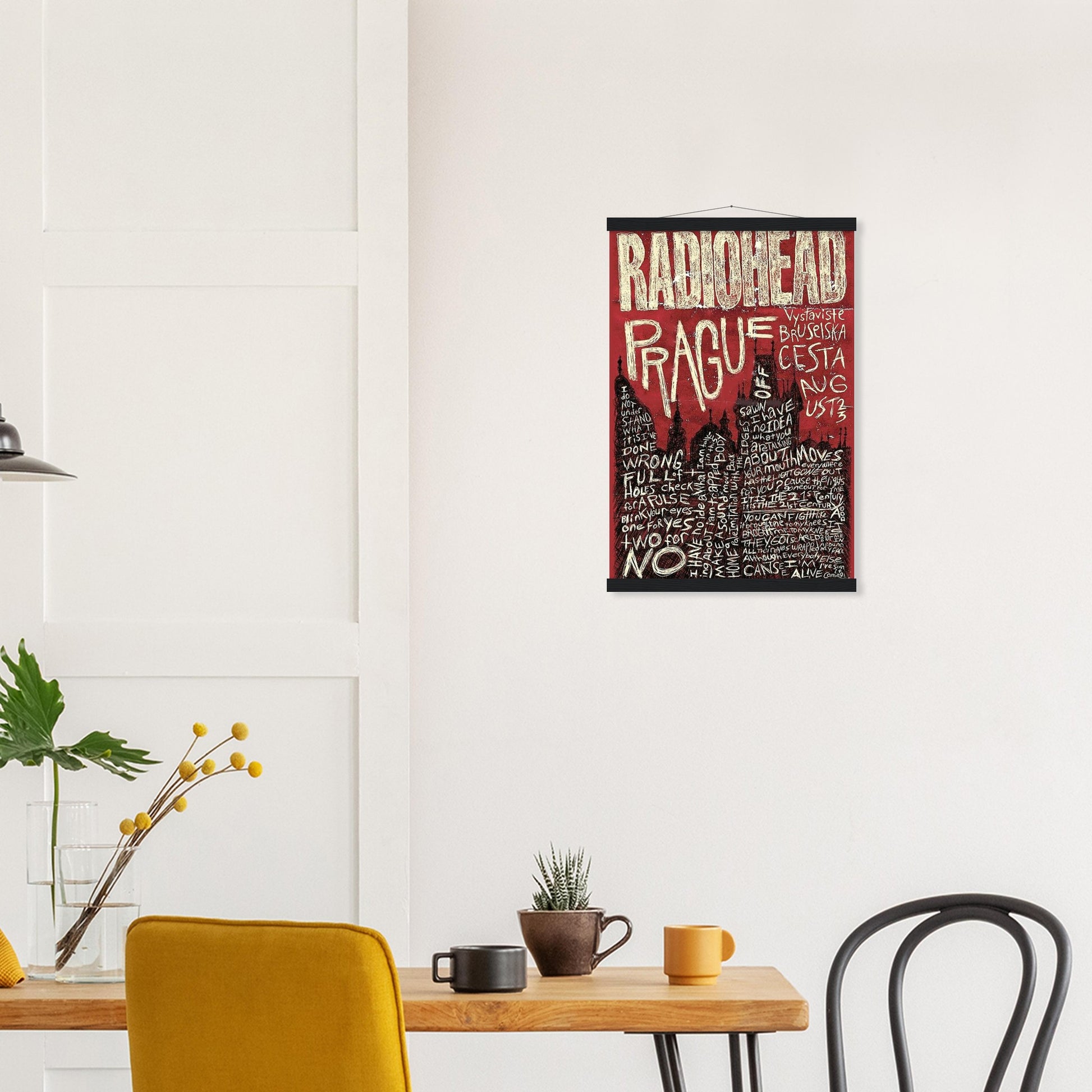 Radiohead Prague Vintage Poster reprint on Premium Poster Matte Paper - Posterify