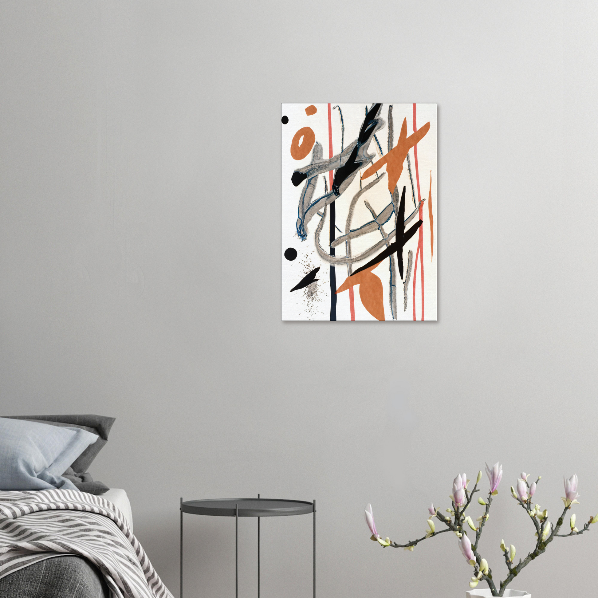 Canvas Print, abstract painting on rice paper by posterify design. - Posterify