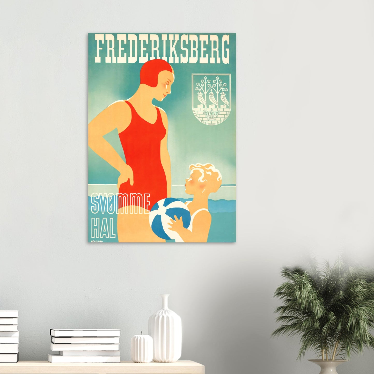 Frederiksberg Vintage Poster Reprint on Premium matte paper - Posterify