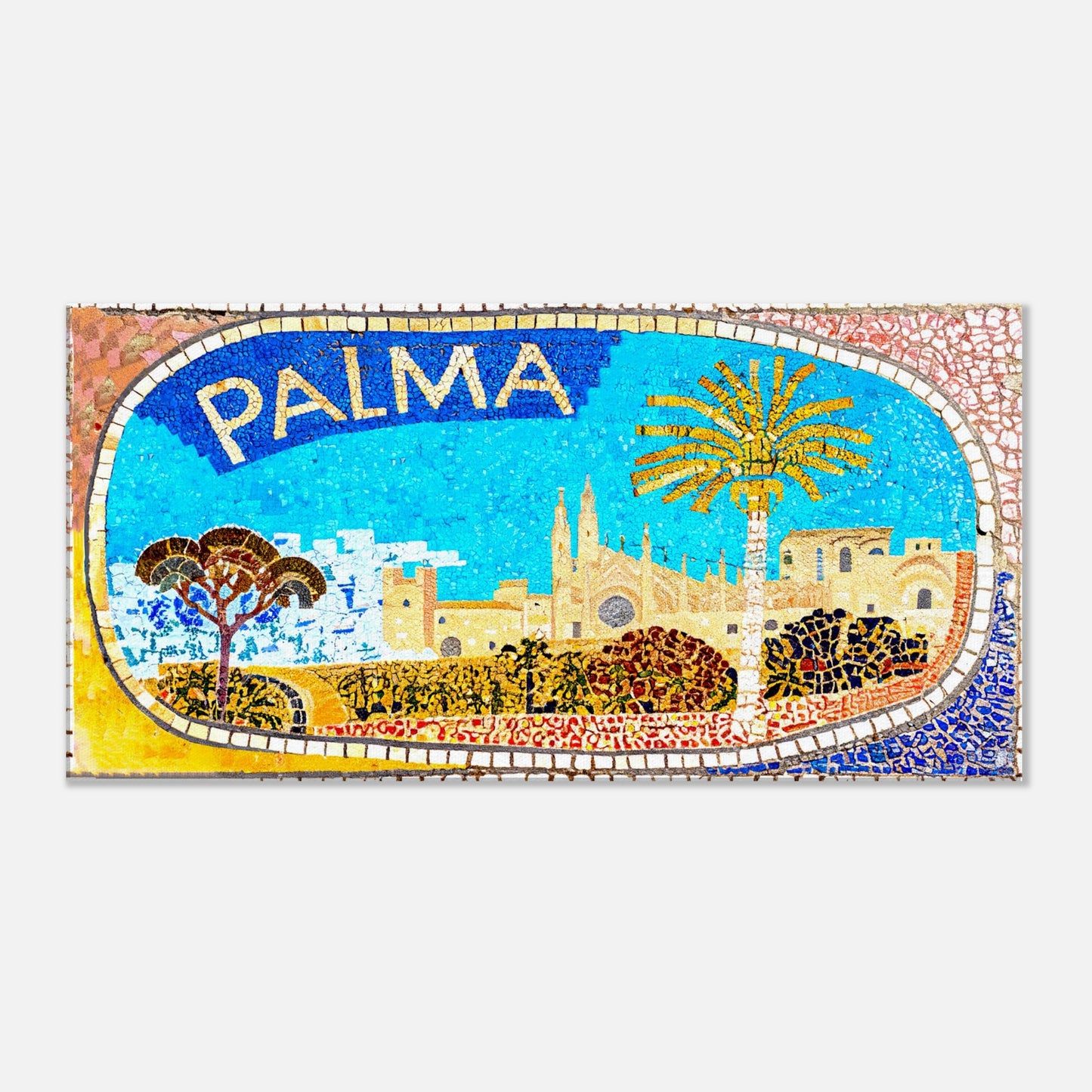 Canvas Print of Palma, Spain, Roman Mosaic by Posterify Design - Posterify