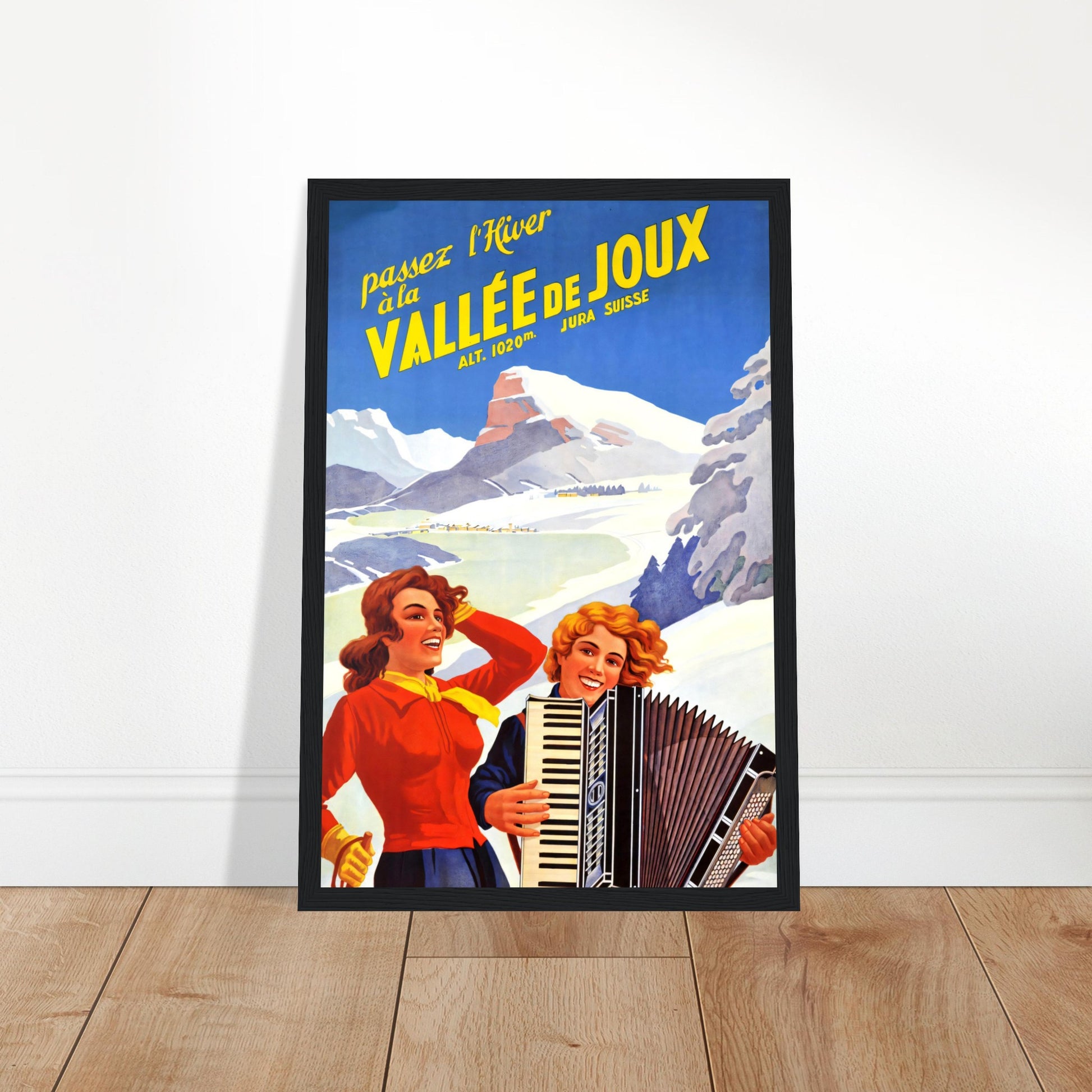 Vintage Poster Reprint, Vallée de Joux, Wall Art on Premium Paper - Posterify