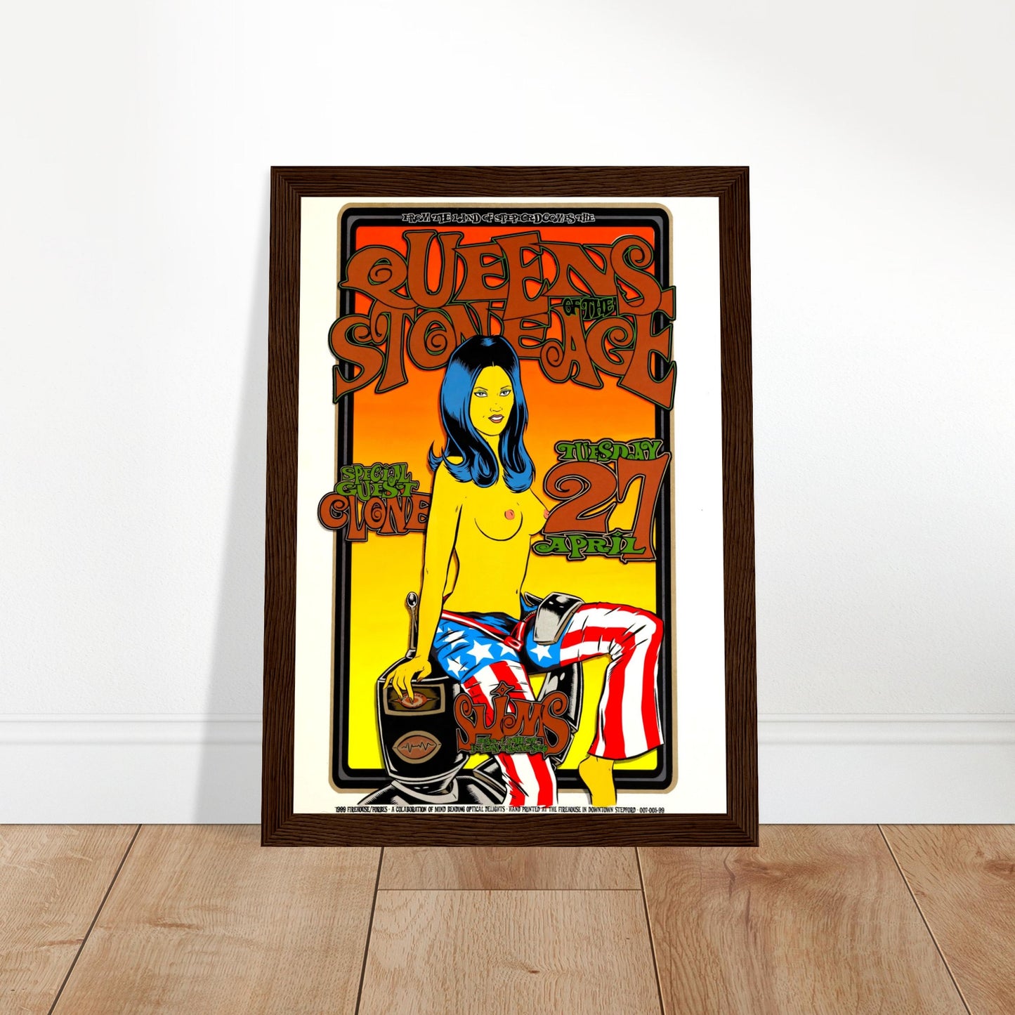 Vintage Poster Reprint, Queens of the Stone Age, Wall Art on Premium Paper - Posterify