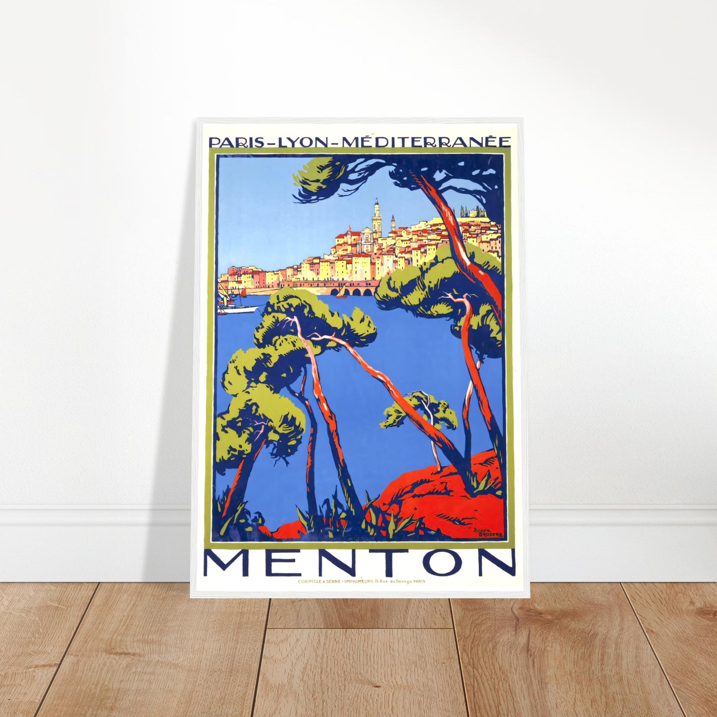 Menton, Vintage Poster Reprint On Premium Matte Paper - Posterify