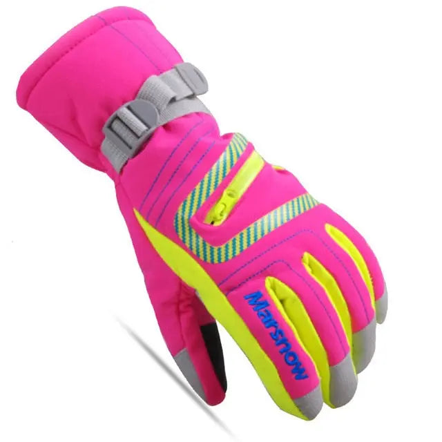 Winter Warm Snowboarding Ski Gloves men women Kids Snow Mittens Waterproof Skiing Breathable Air S/M/L/XL - Posterify