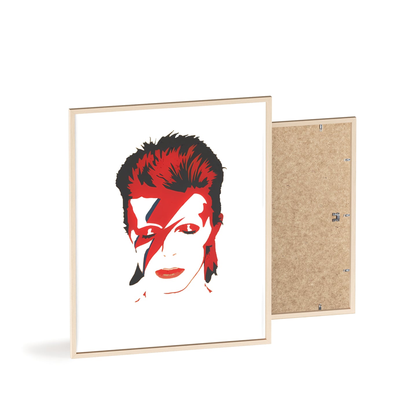 David Bowie Poster with Wooden Frame