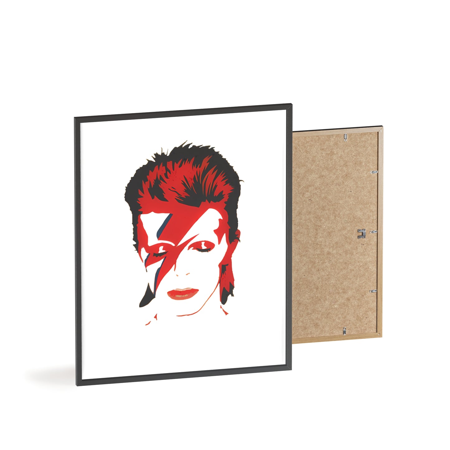 David Bowie Poster with Wooden Frame