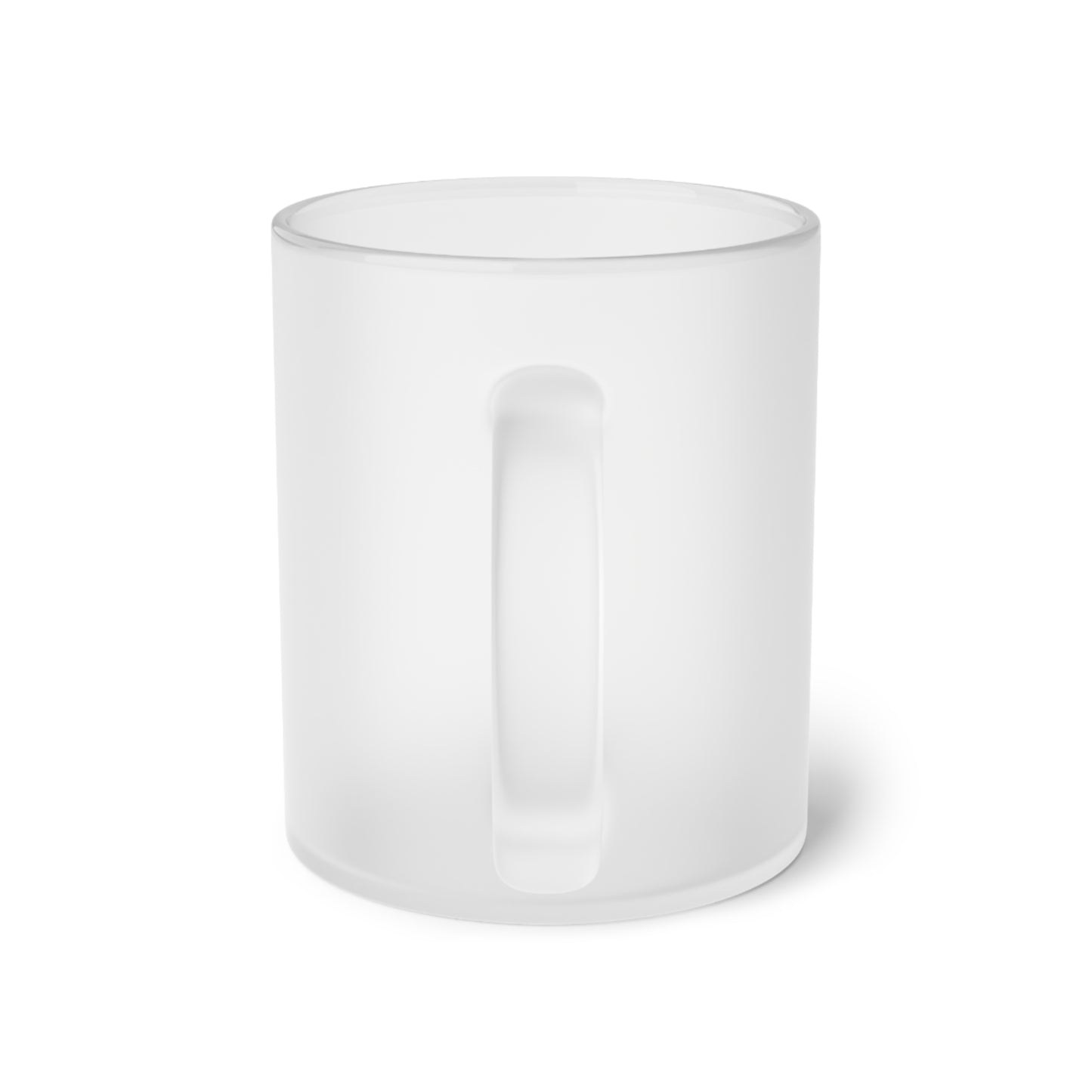 Frosted Glass Mug With Text Title: Life Writer Me