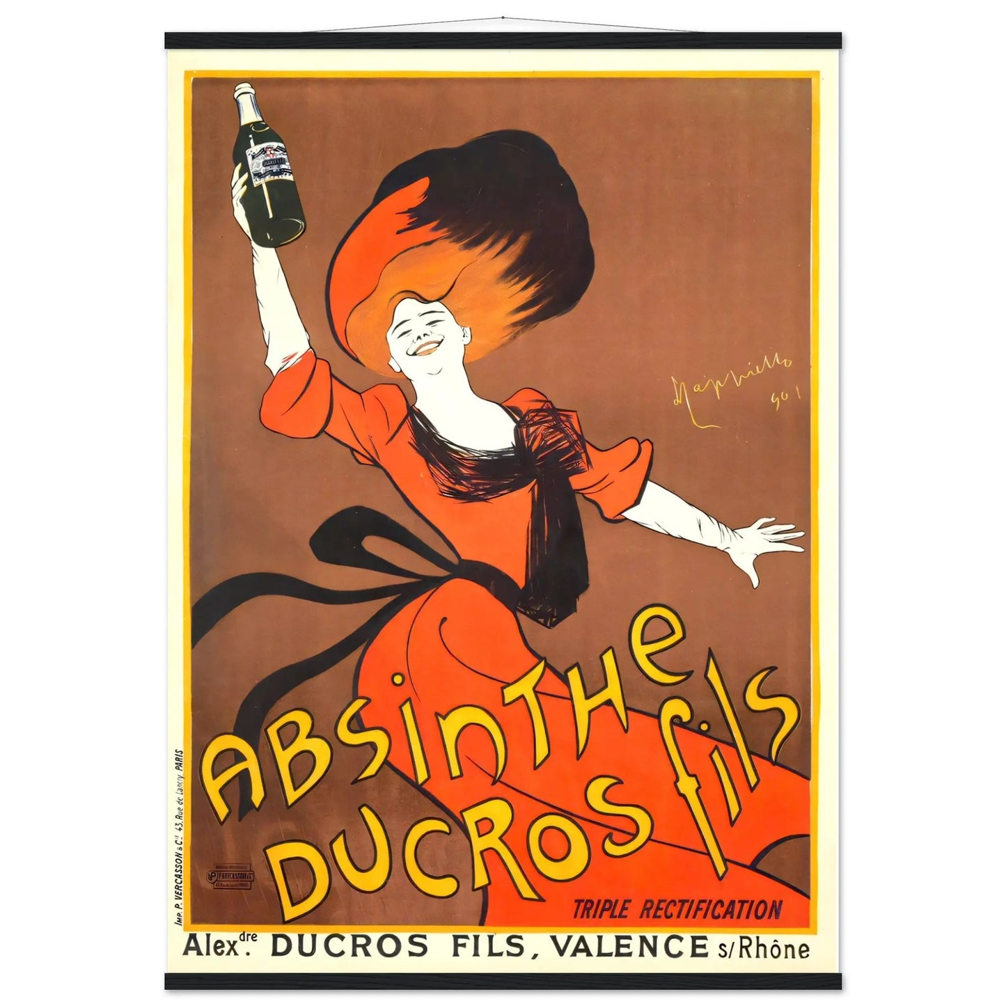 Absinthe Vintage poster reprint on Premium Matte Paper - Posterify