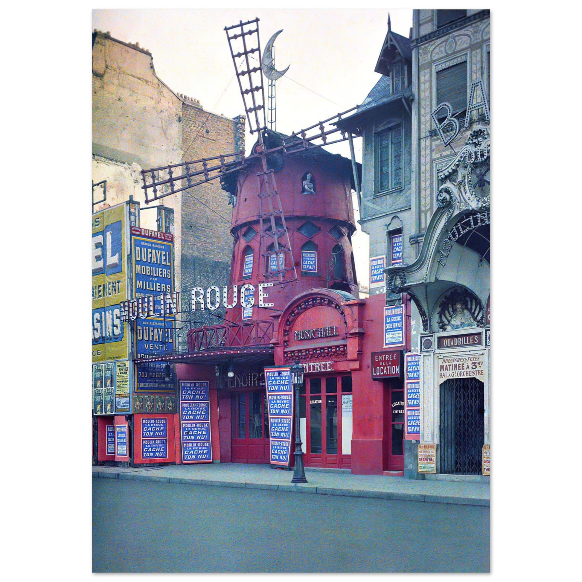 Moulin Rouge, Paris, 1914 (Public Domain) Premium Matte Paper Poster - Posterify