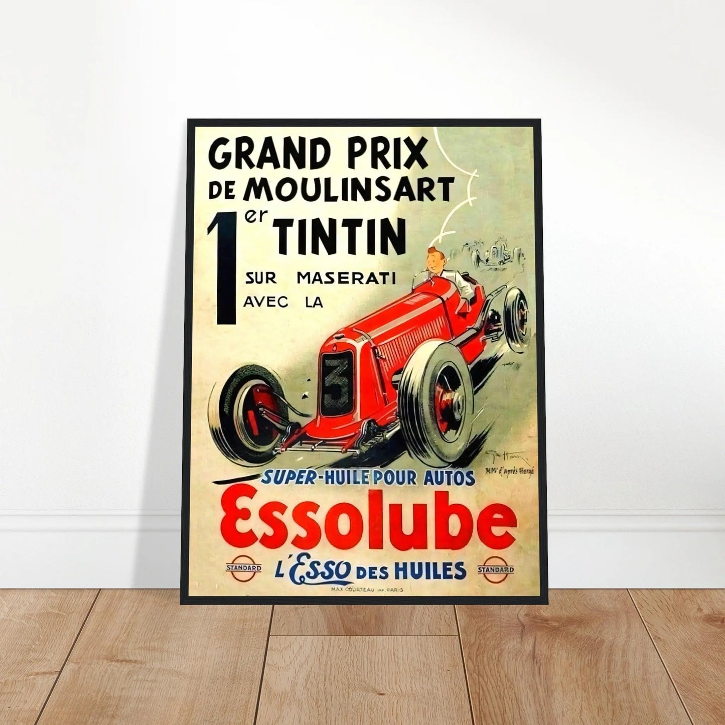 Tintin Vintage Poster Reprint on Premium matte Paper - Posterify