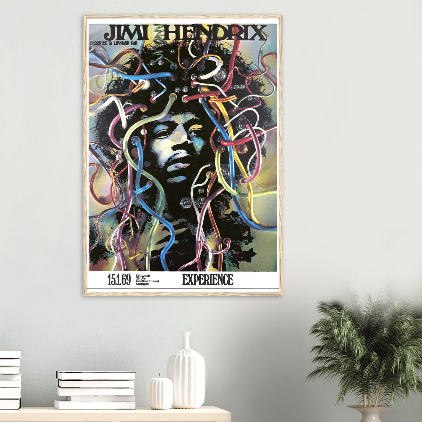 Vintage Poster Jimi Hendrix on Premium Matte Paper - Posterify
