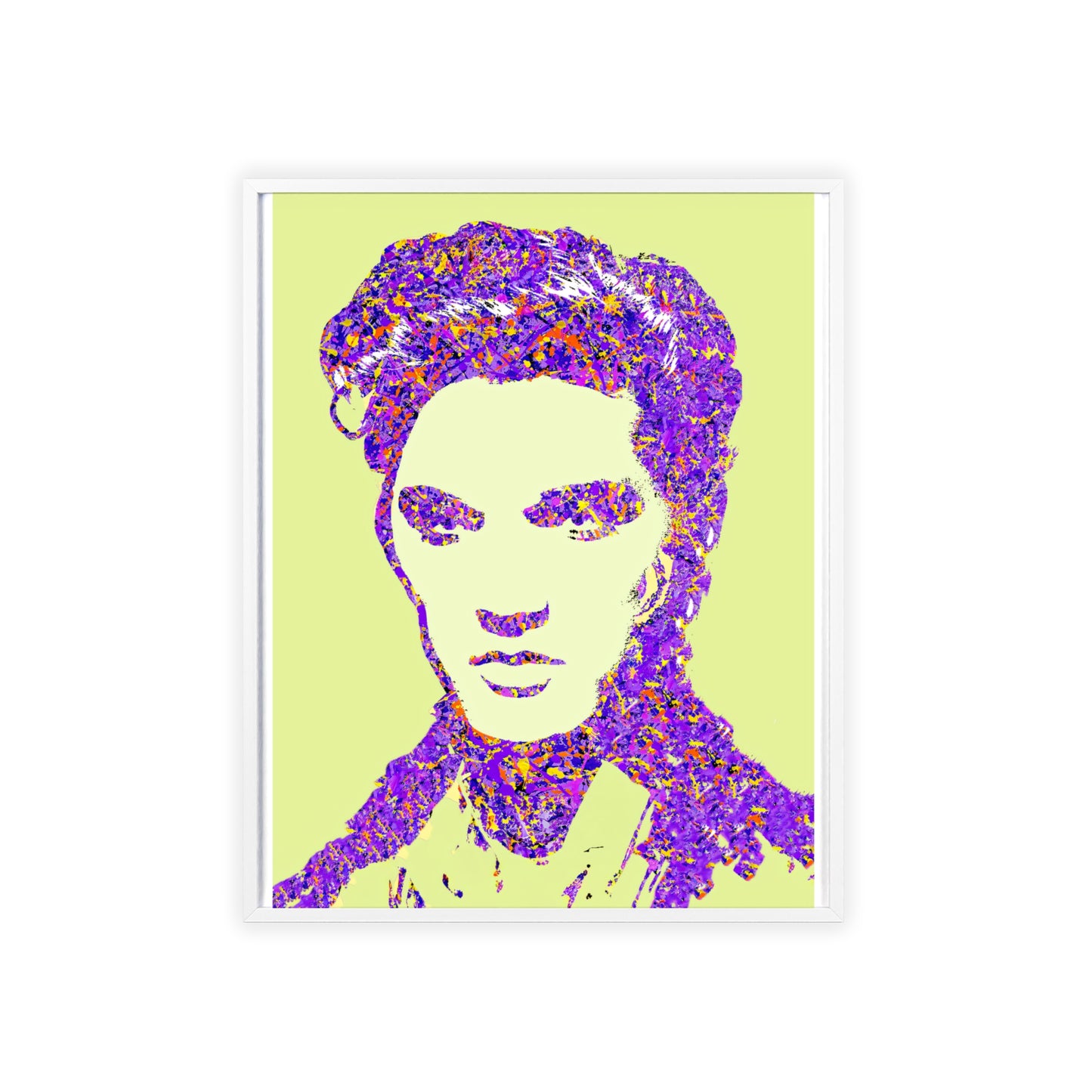 Elvis Poster with Wooden Frame