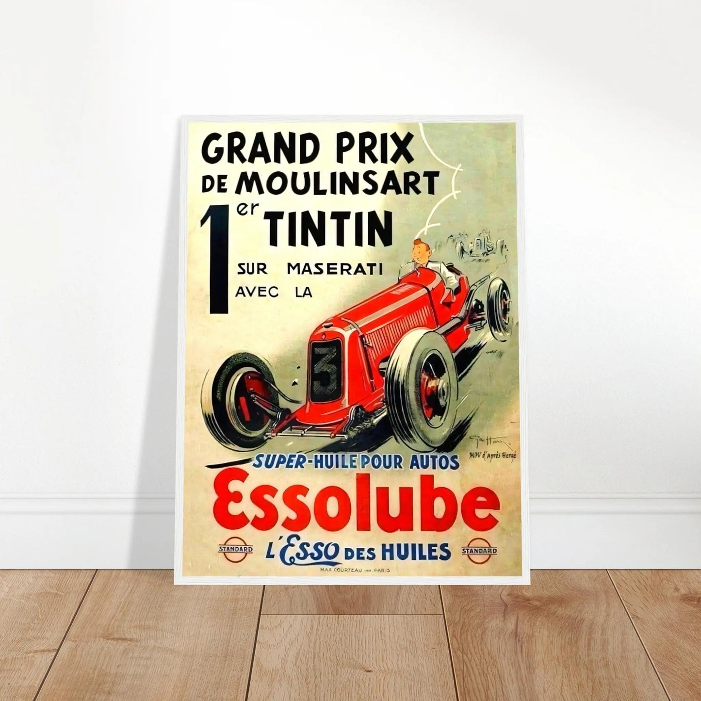 Tintin Vintage Poster Reprint on Premium matte Paper - Posterify