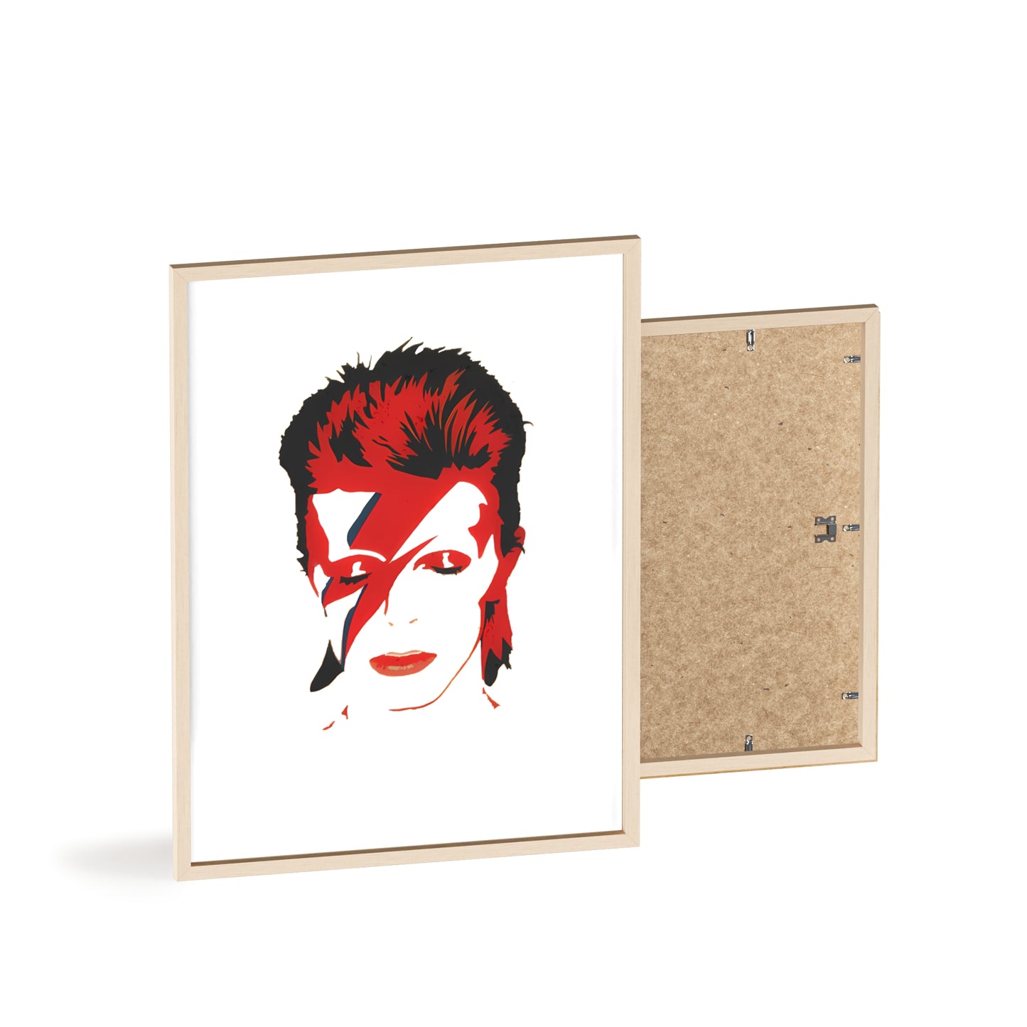 David Bowie Poster with Wooden Frame