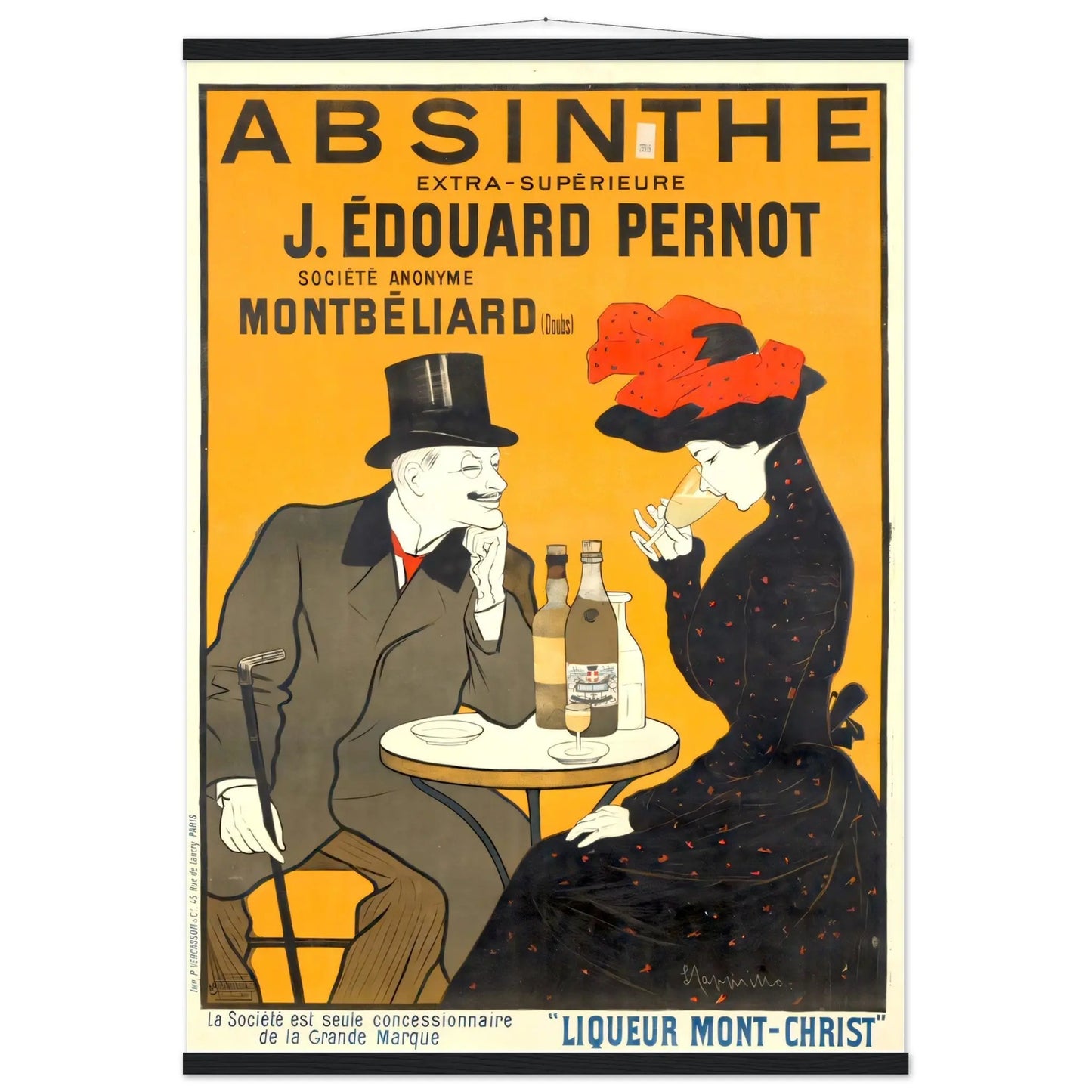 Absinthe Vintage poster reprint on Premium Matte Paper - Posterify