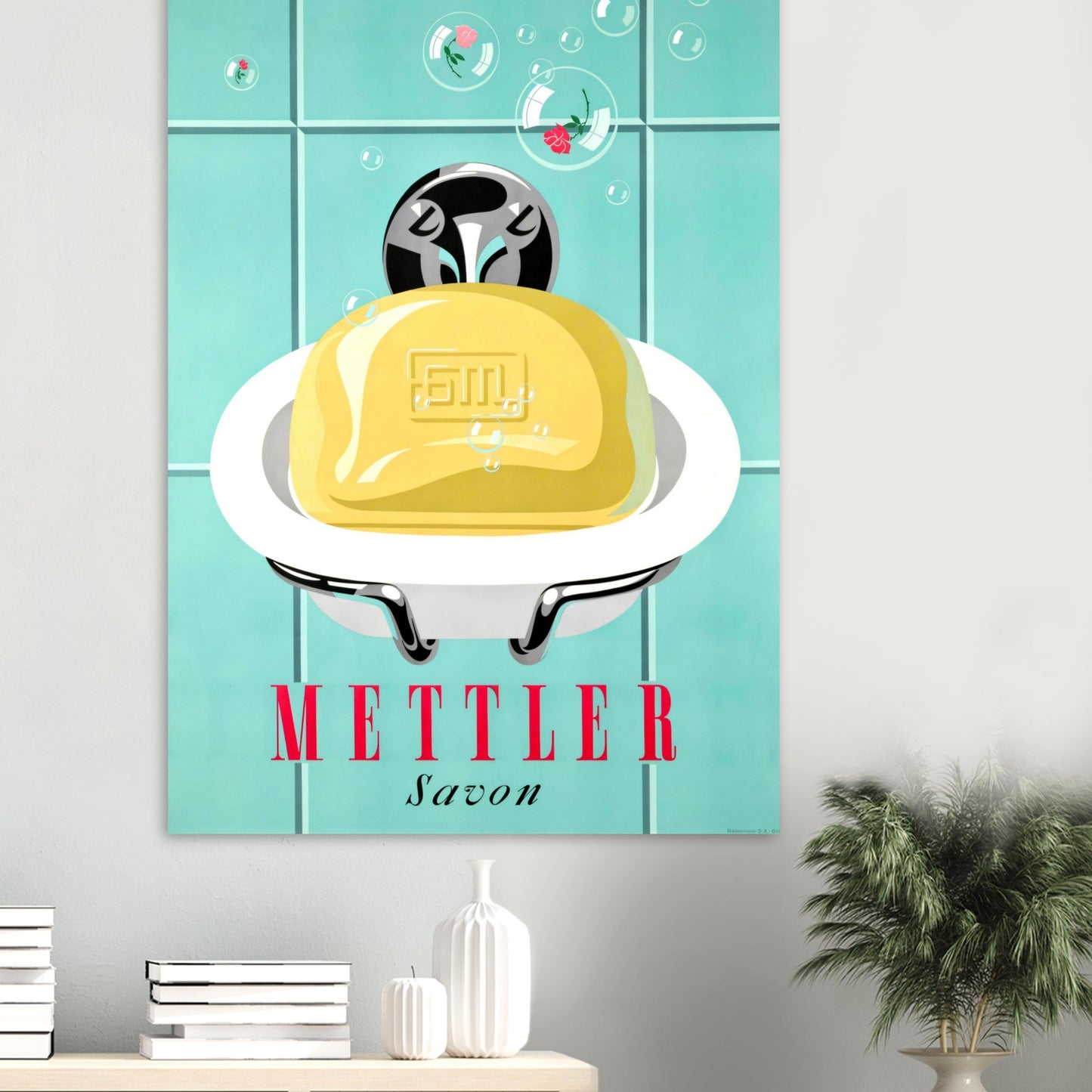Wall artVintage Poster Reprint, Mettler Soap, Wall Art on Premium Paper - Posterify