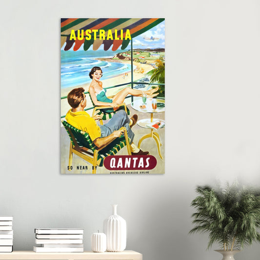 Vintage Poster Australia on Premium Matte Paper - Posterify