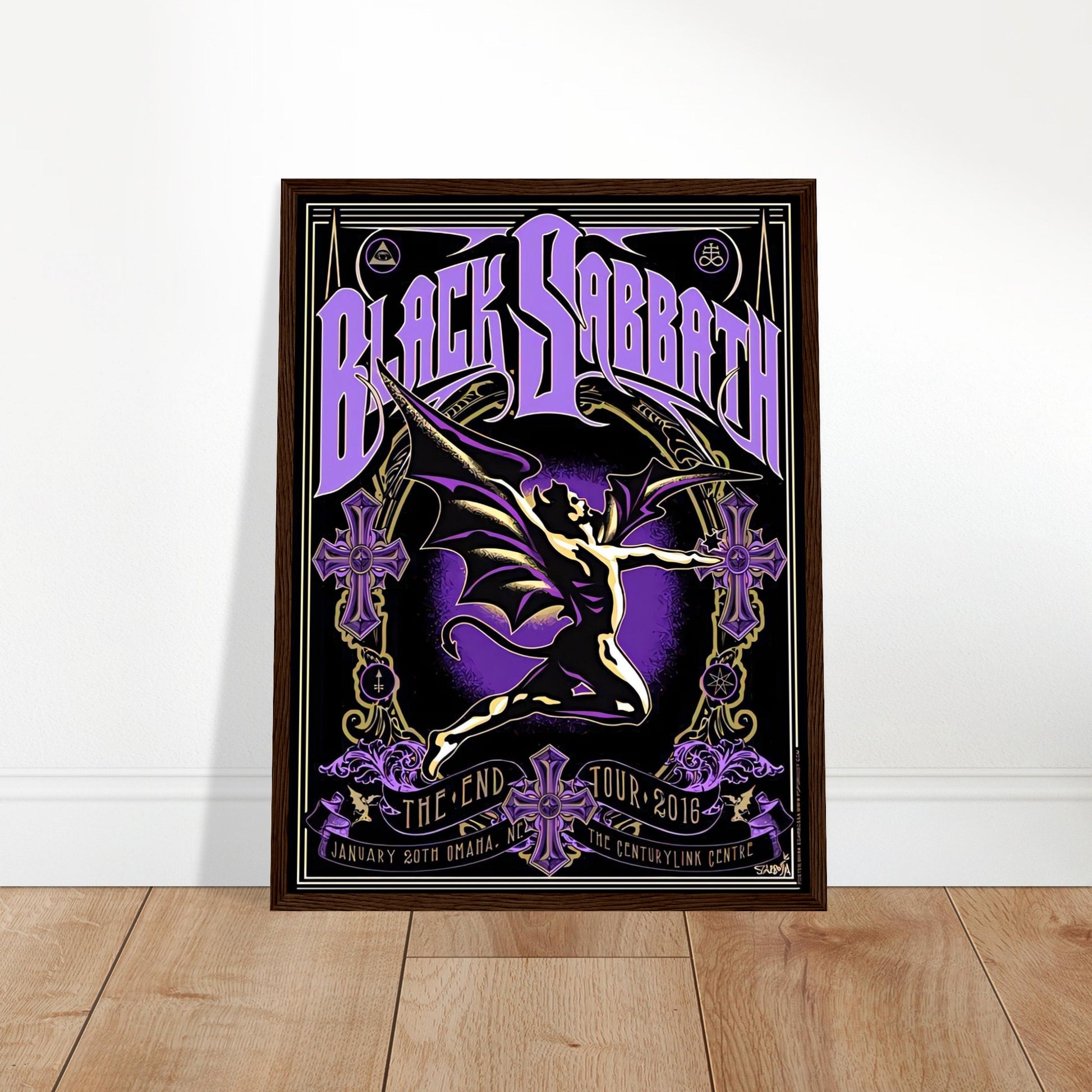 Black Sabbath Vintage Poster Reprint on Premium Matte Paper - Posterify