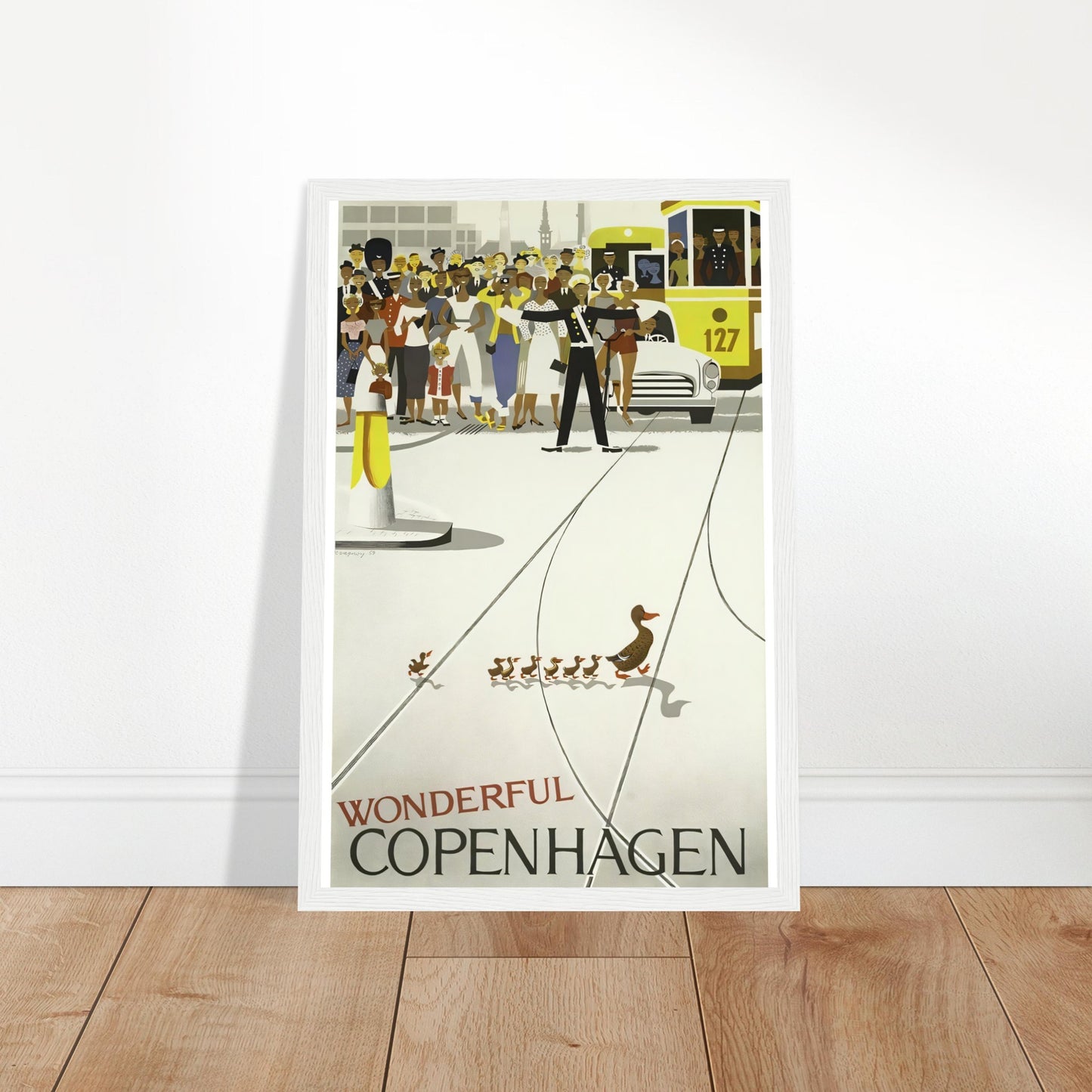 Copenhagen Vintage Poster Reprint on Premium Matte Paper - Posterify
