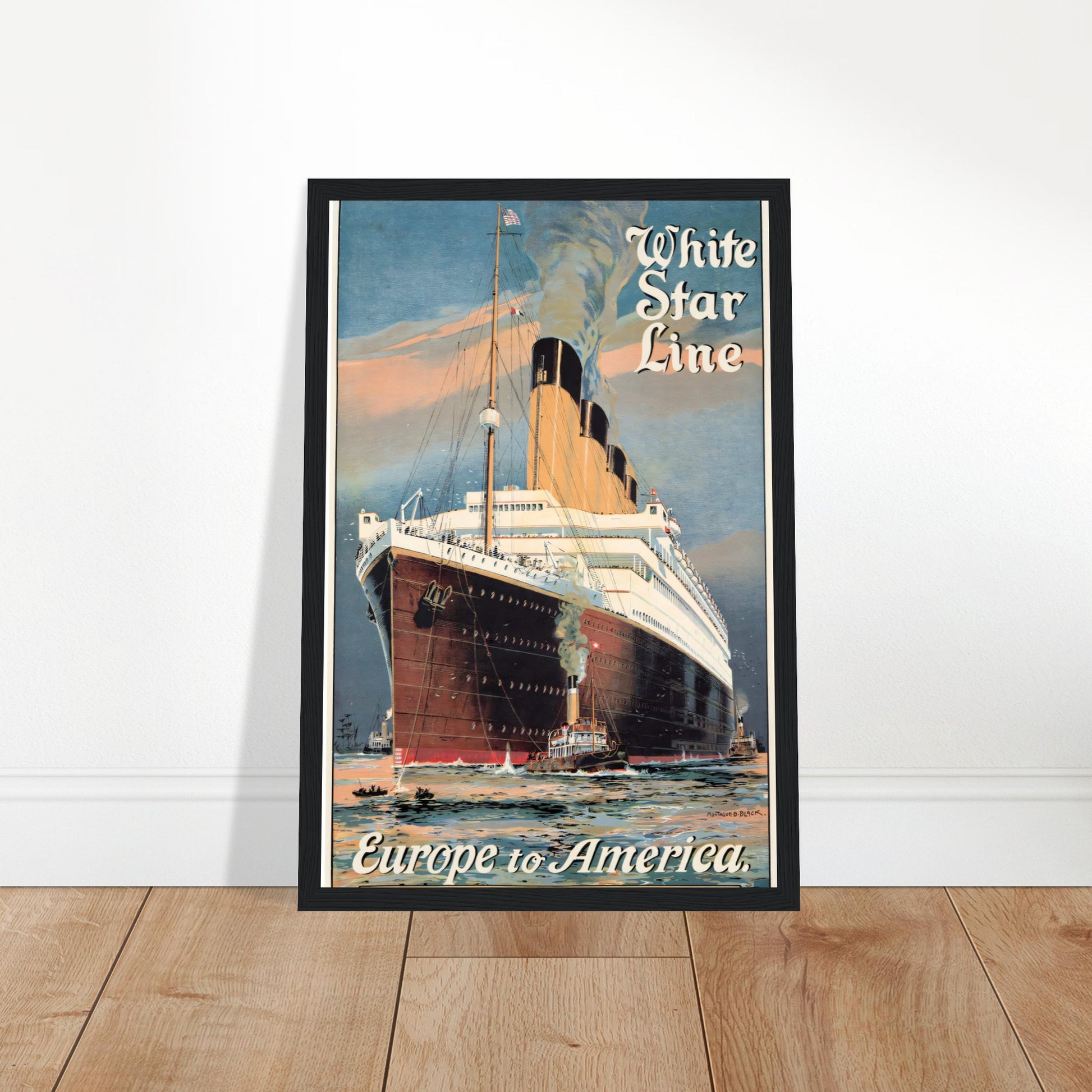 White Star Line Vintage Poster Reprint on Premium Matte Paper - Posterify