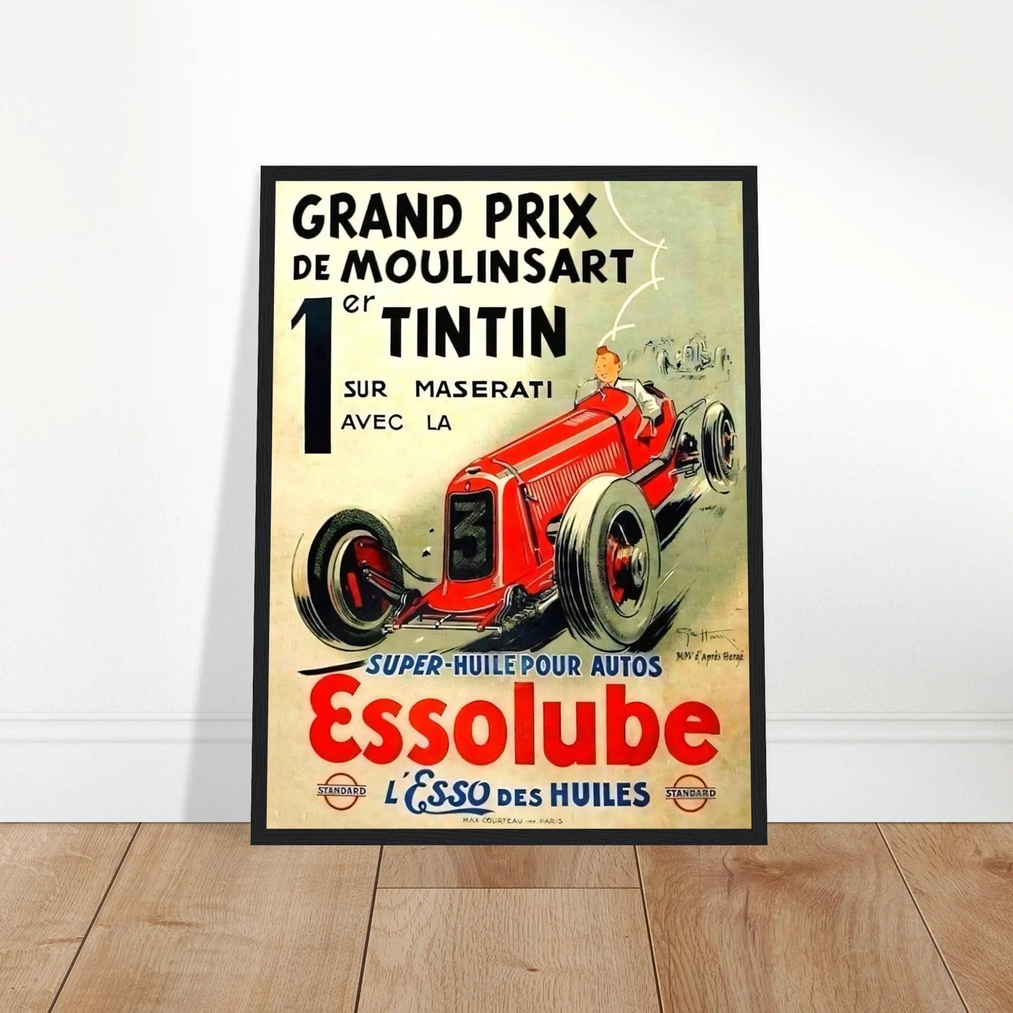 Tintin Vintage Poster Reprint on Premium matte Paper - Posterify