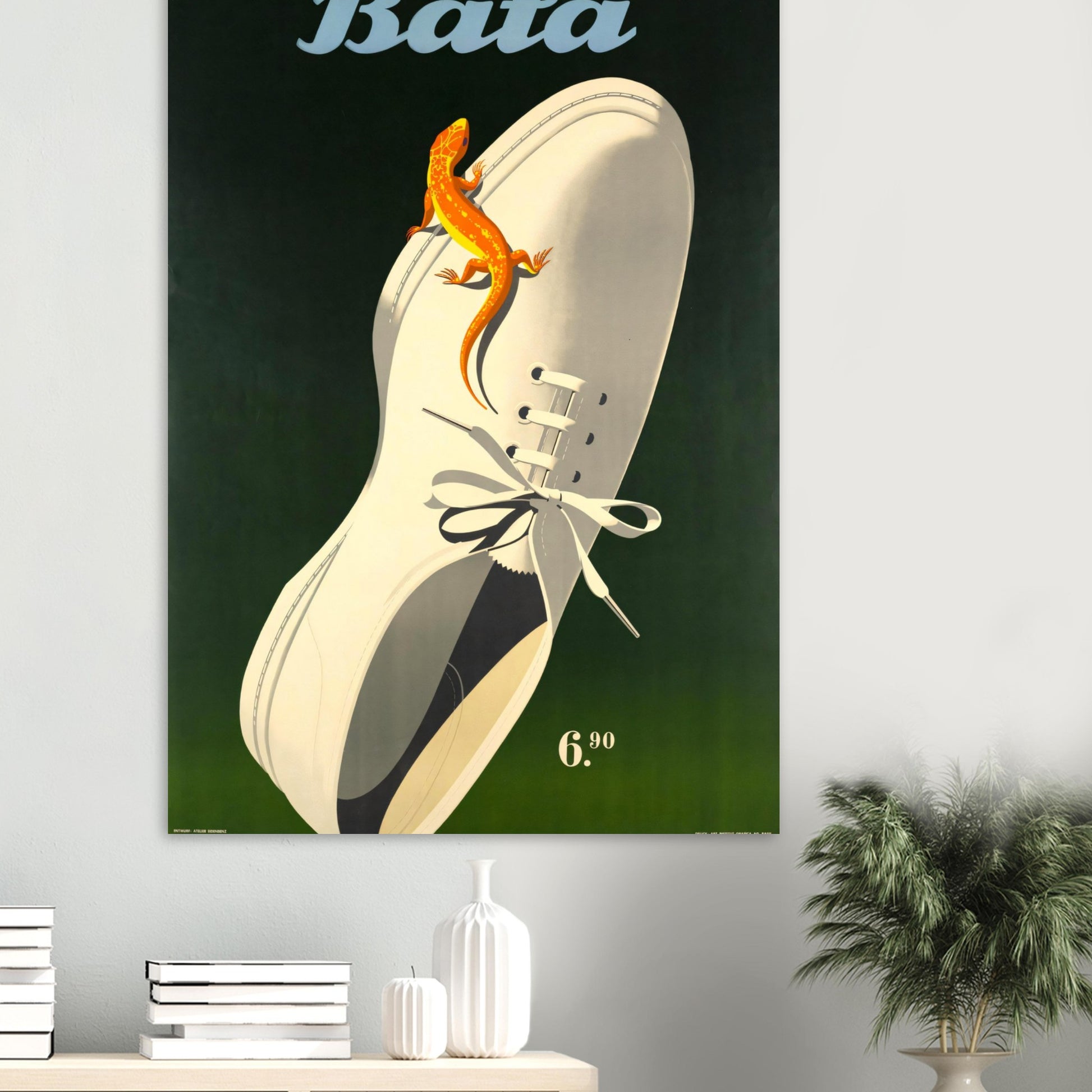 Vintage Poster Reprint, Bata Shoes, Wall Art on Premium Paper - Posterify