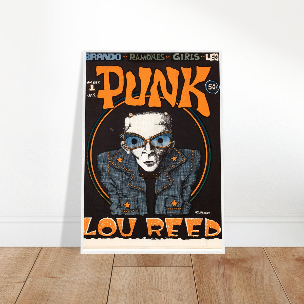 Lou Reed Punk vintage Poster réimpression sur Premium Poster Matte Pap